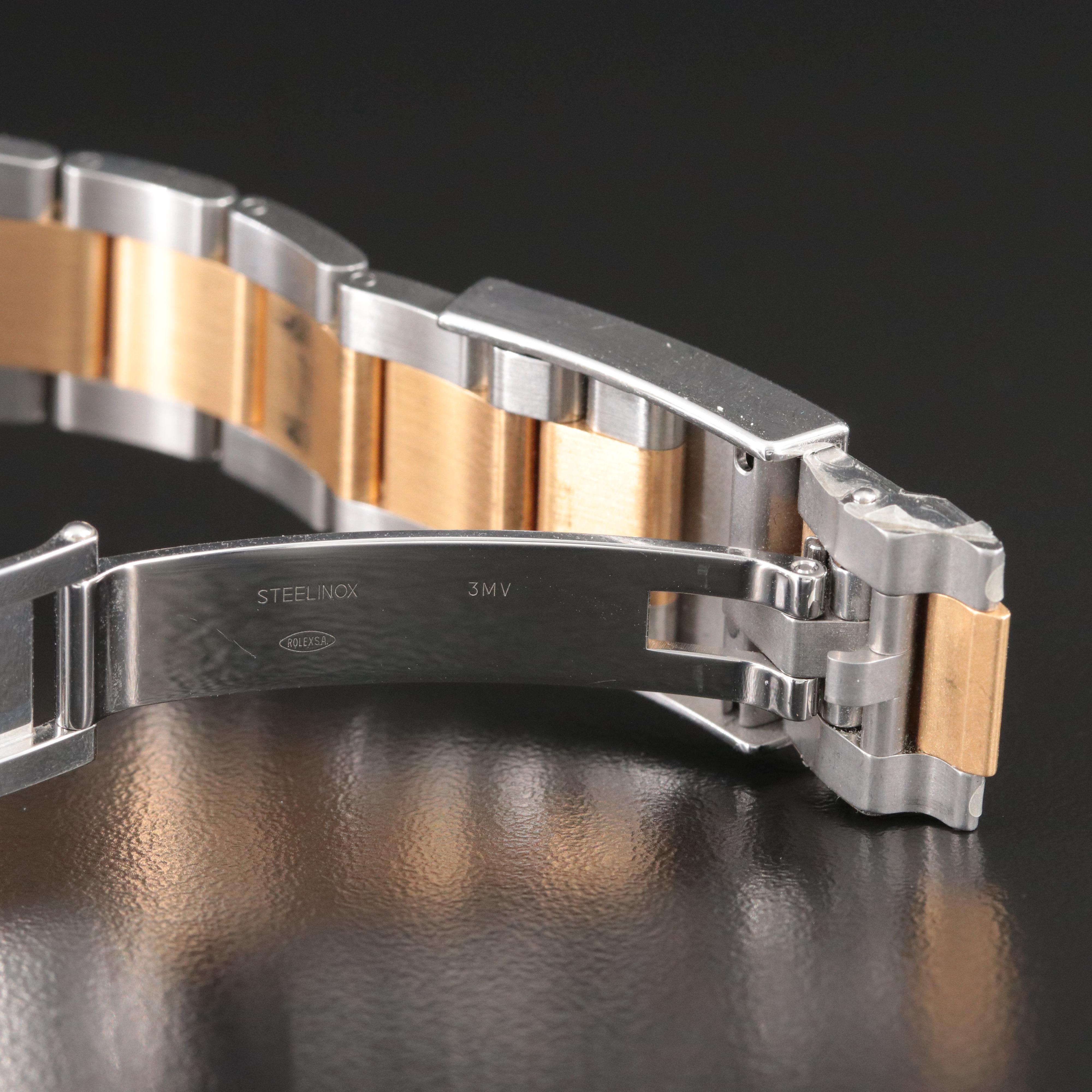 Rolex Cosmograph Daytona Rolesor 18K & Steel Oyster White Chrono Dial Watch