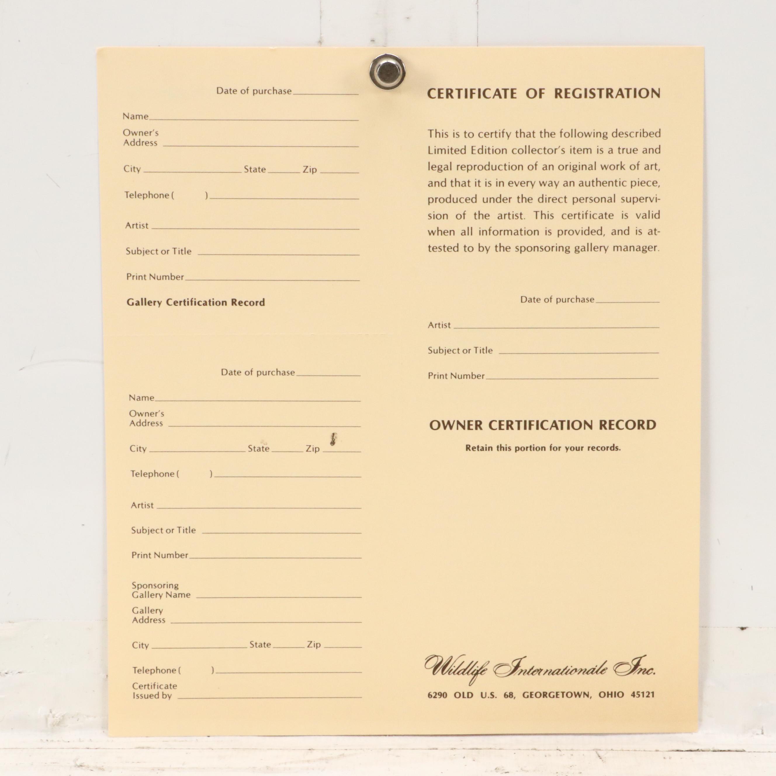 John A. Ruthven Raccoon Offset Lithograph "Papaw Bandit"