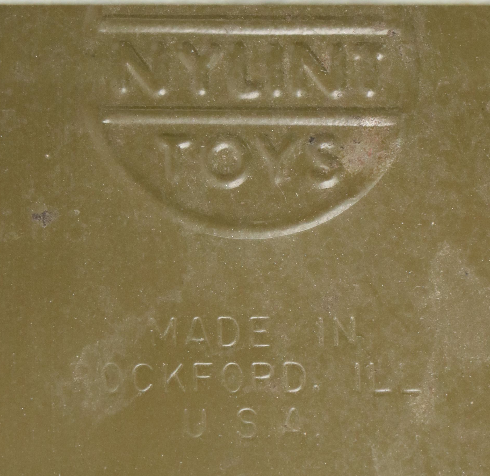 Vintage Nylint Pressed Metal Ford Army Ambulance with Gurney, 1965