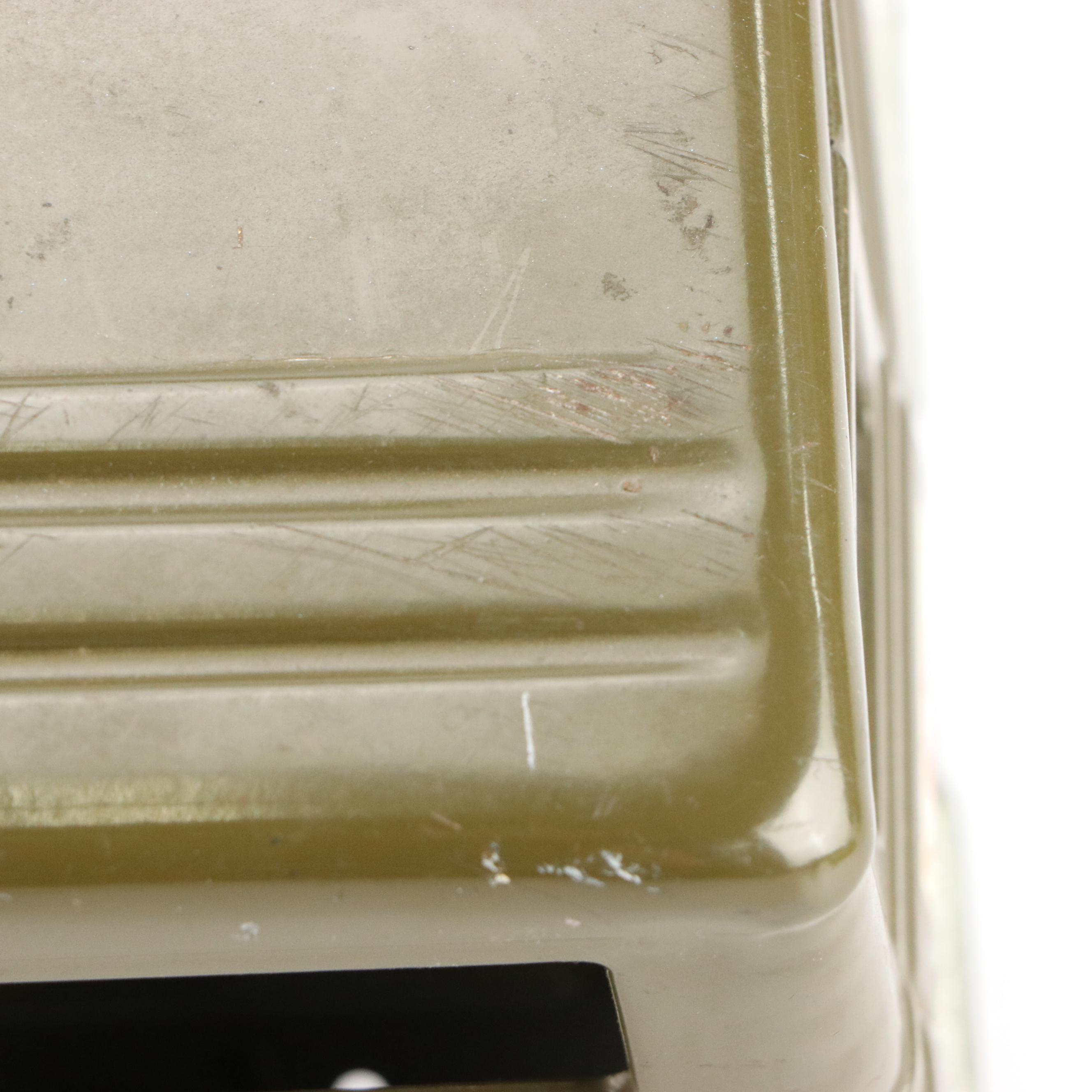 Vintage Nylint Pressed Metal Ford Army Ambulance with Gurney, 1965