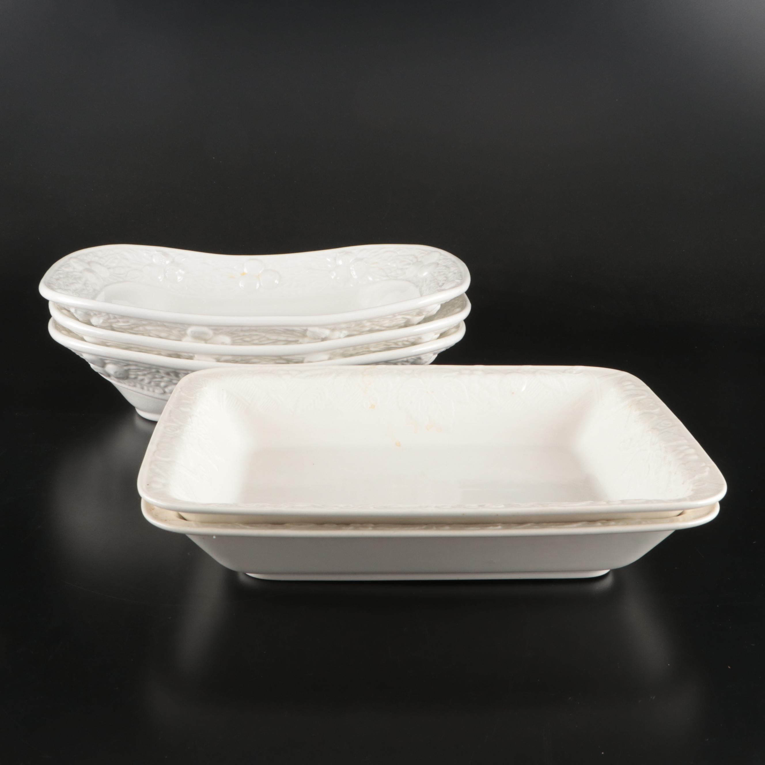 Mikasa Porcelain "English Countryside" Bakeware with Porcelain Serving Bowls