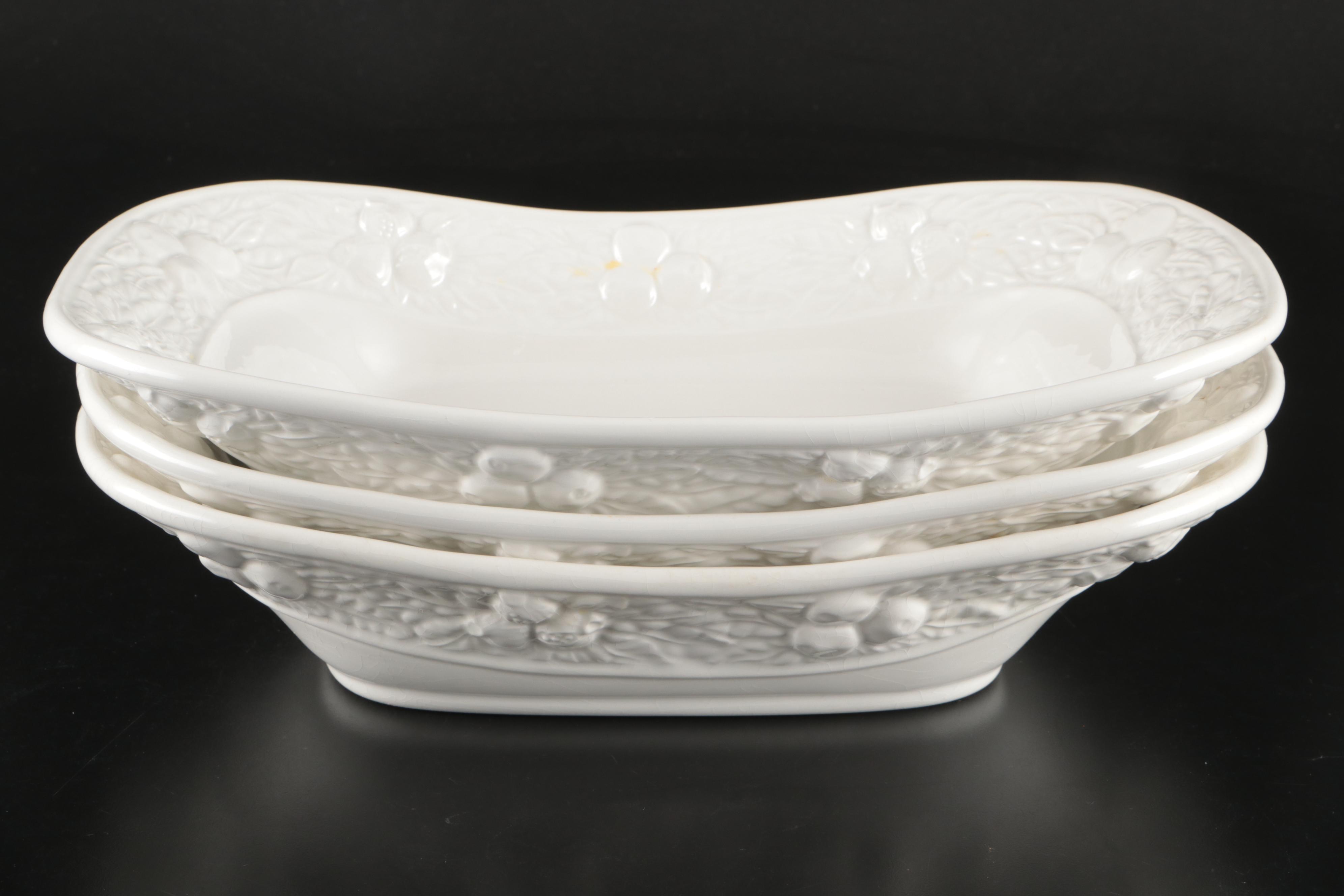 Mikasa Porcelain "English Countryside" Bakeware with Porcelain Serving Bowls