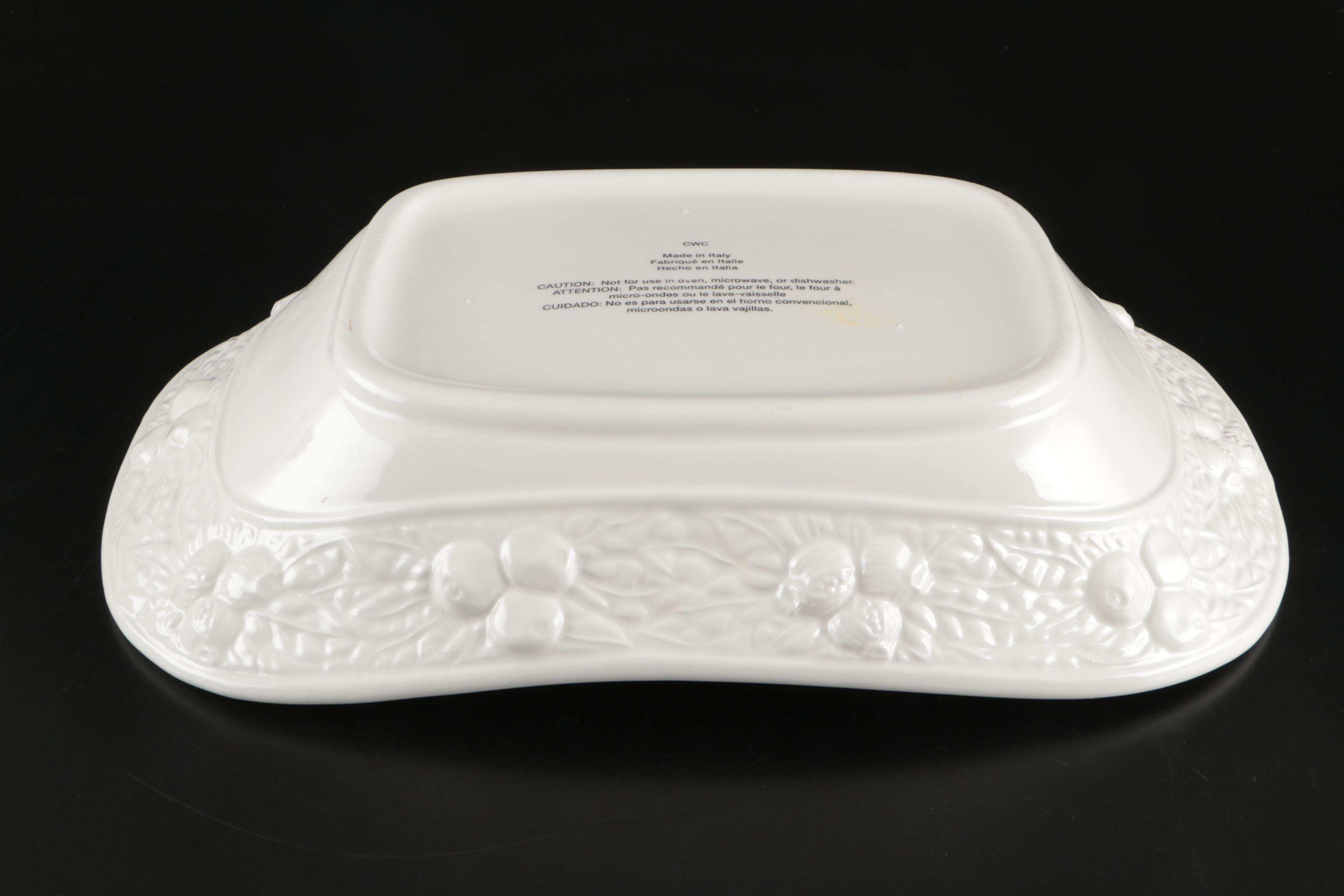 Mikasa Porcelain "English Countryside" Bakeware with Porcelain Serving Bowls