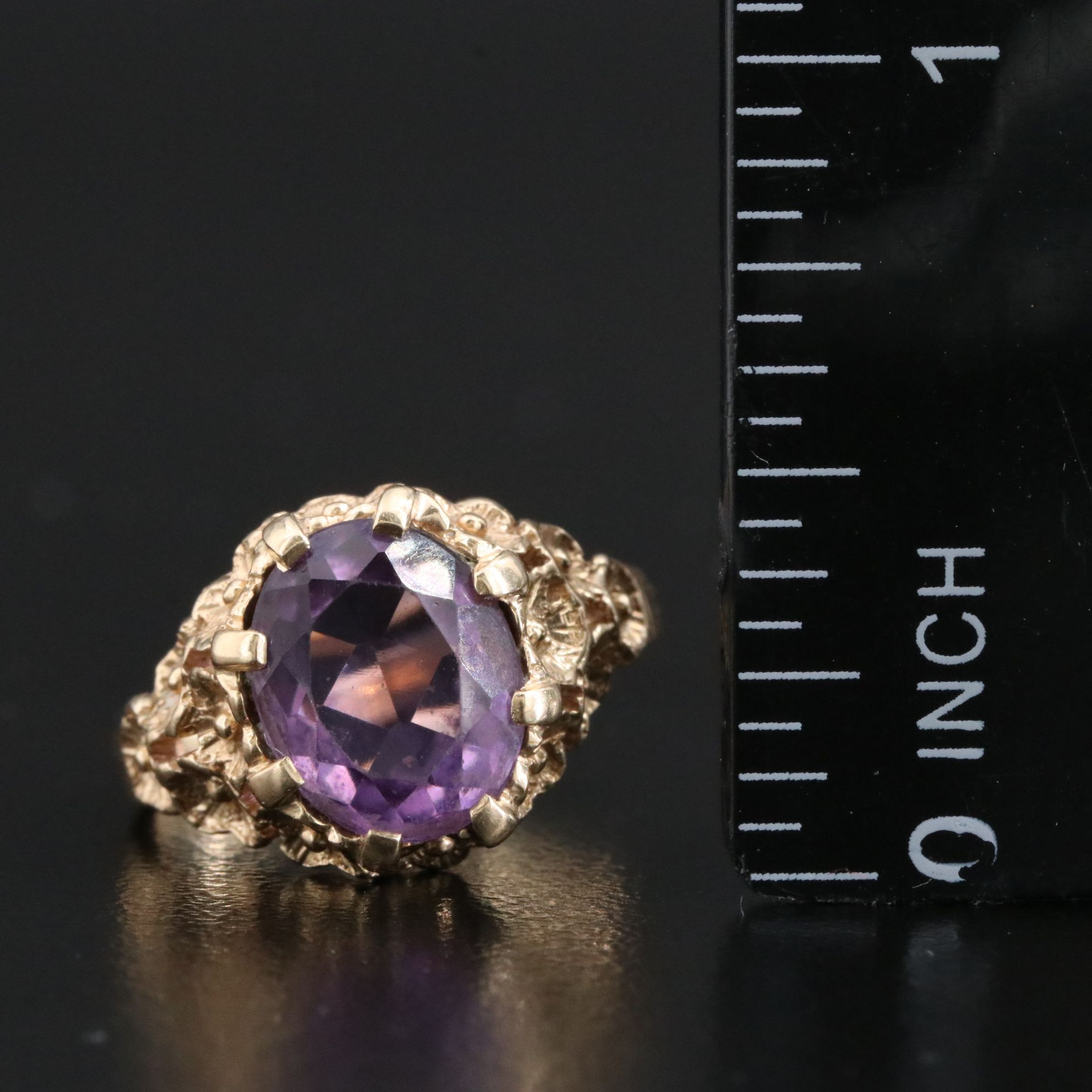 14K Amethyst Ring