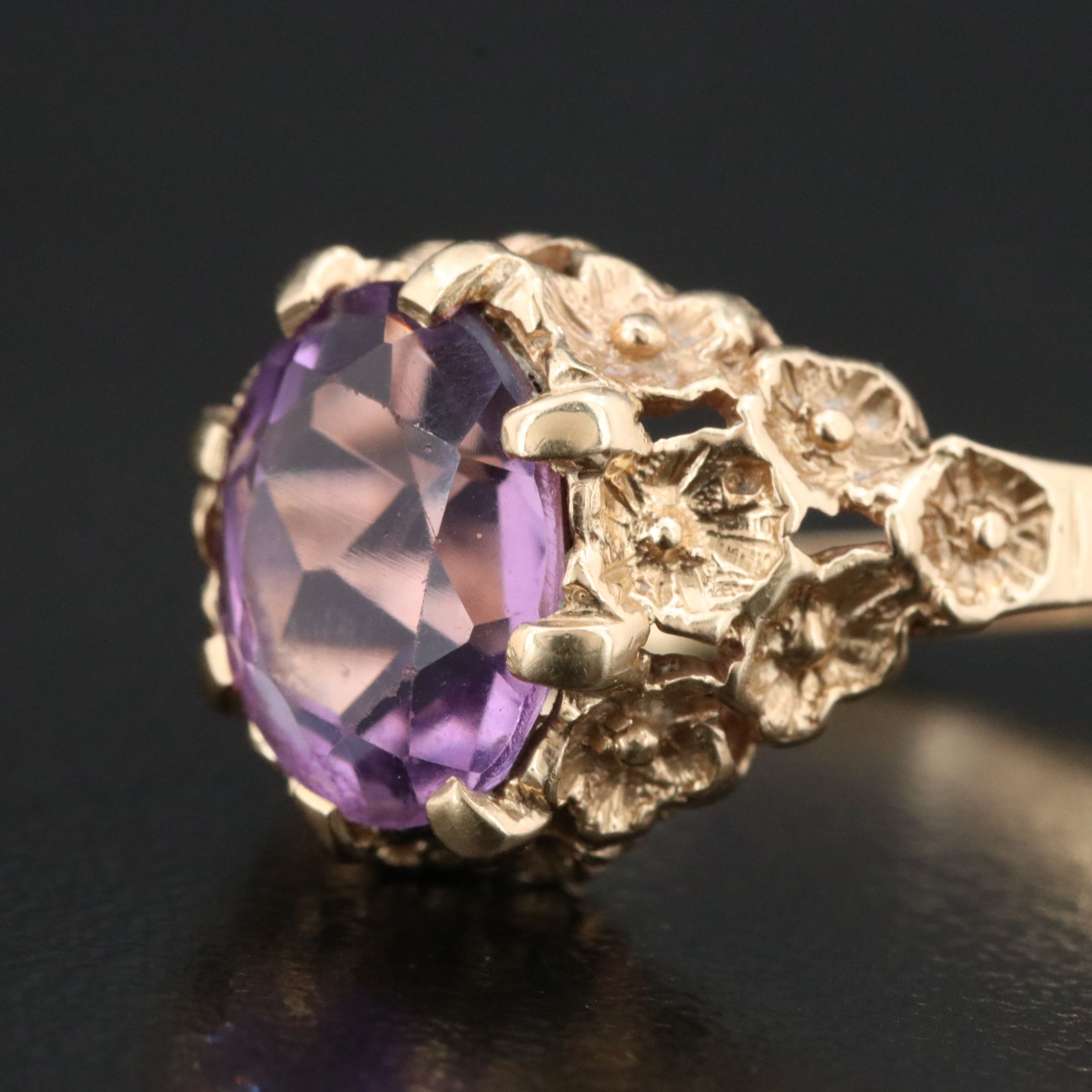 14K Amethyst Ring