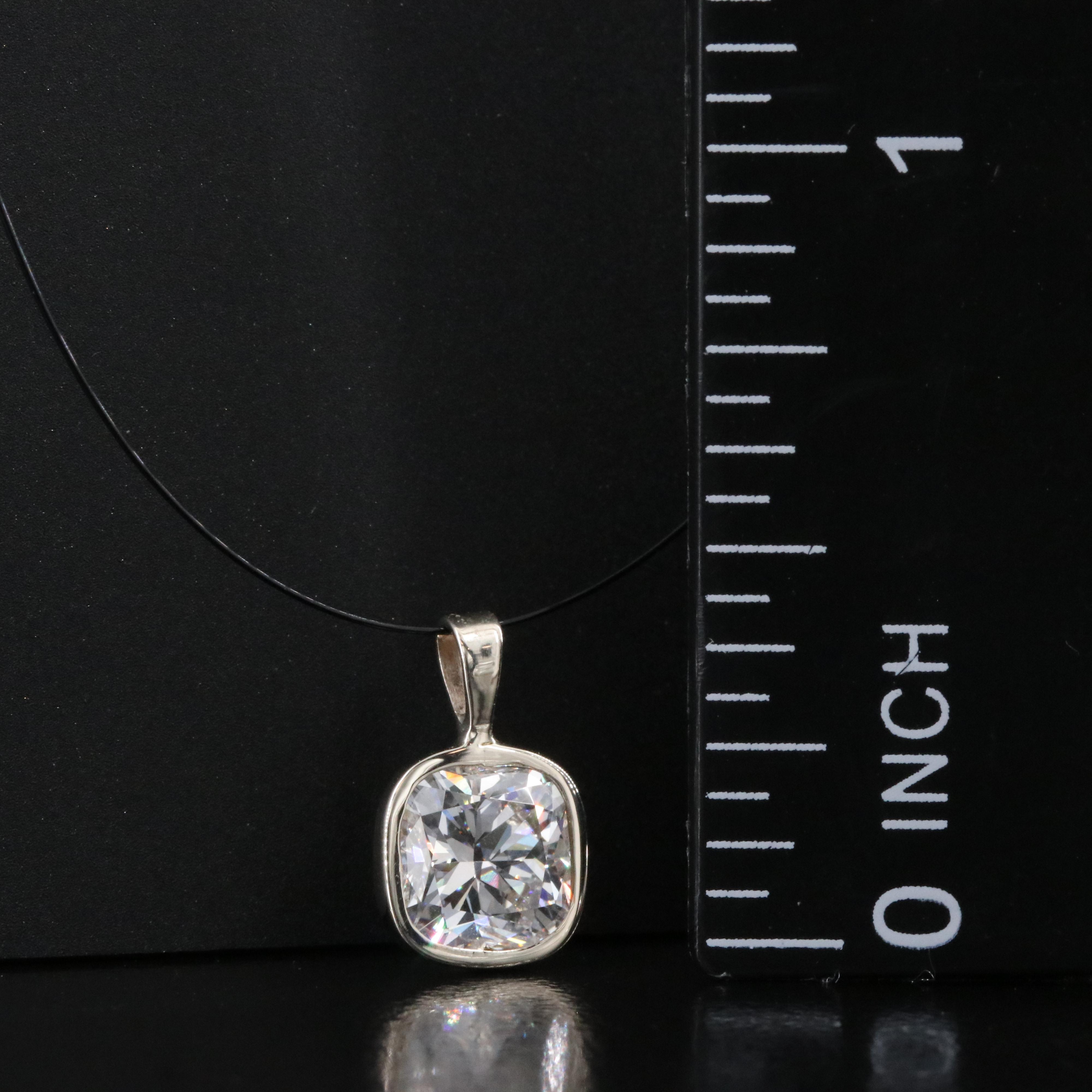 14K 1.13 CT Lab Grown Diamond Solitaire Pendant