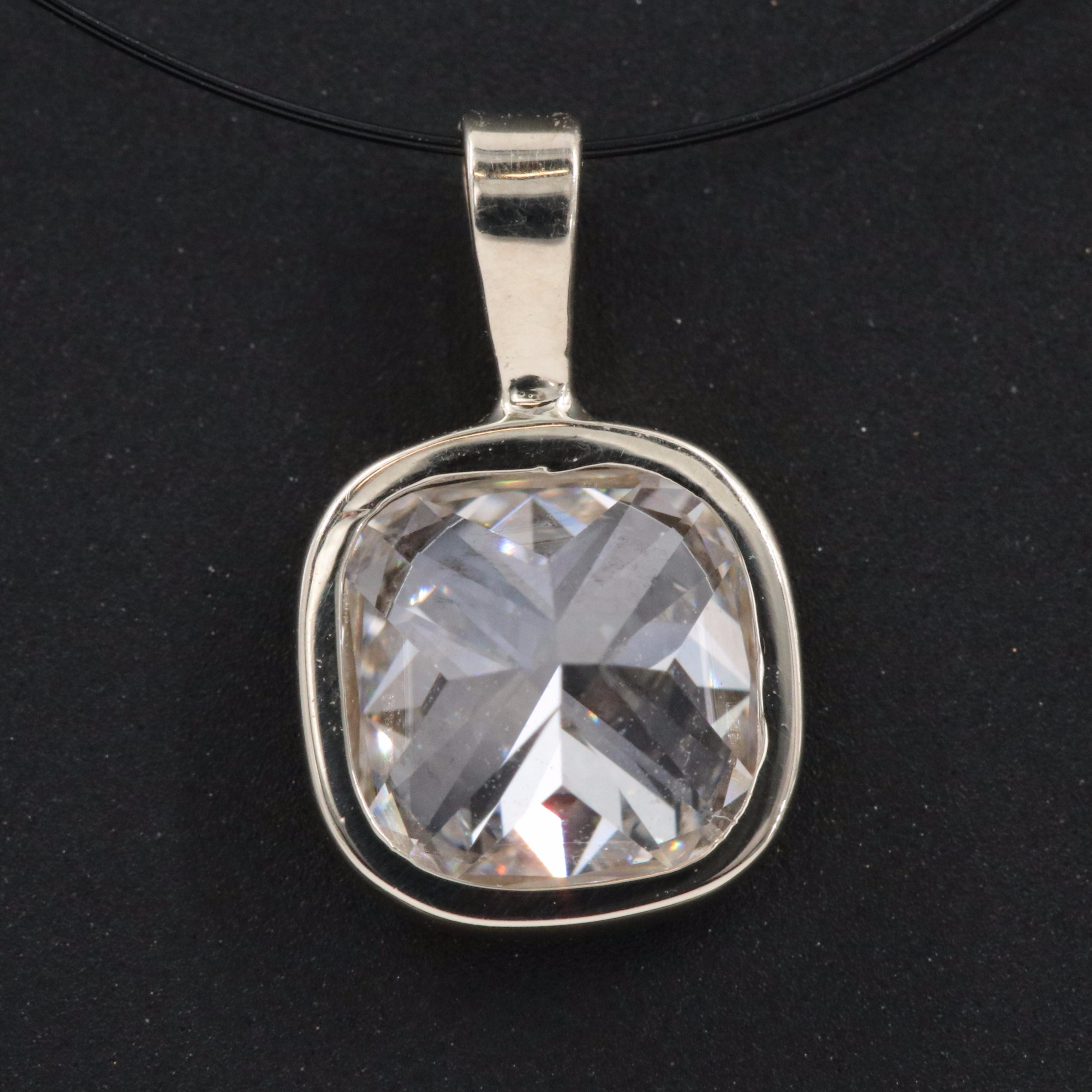 14K 1.13 CT Lab Grown Diamond Solitaire Pendant