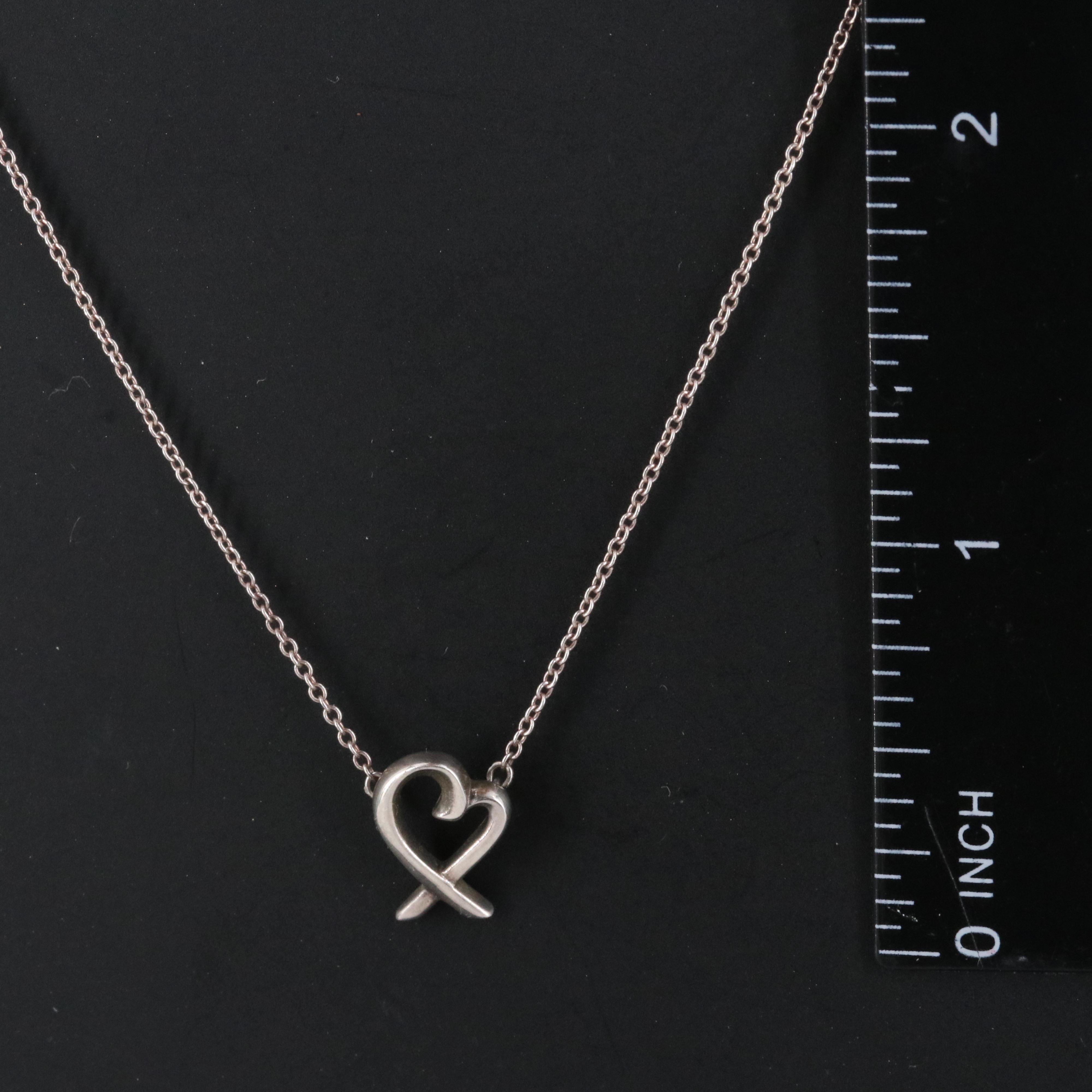 Paloma Picasso for Tiffany & Co. Loving Heart Sterling Necklace