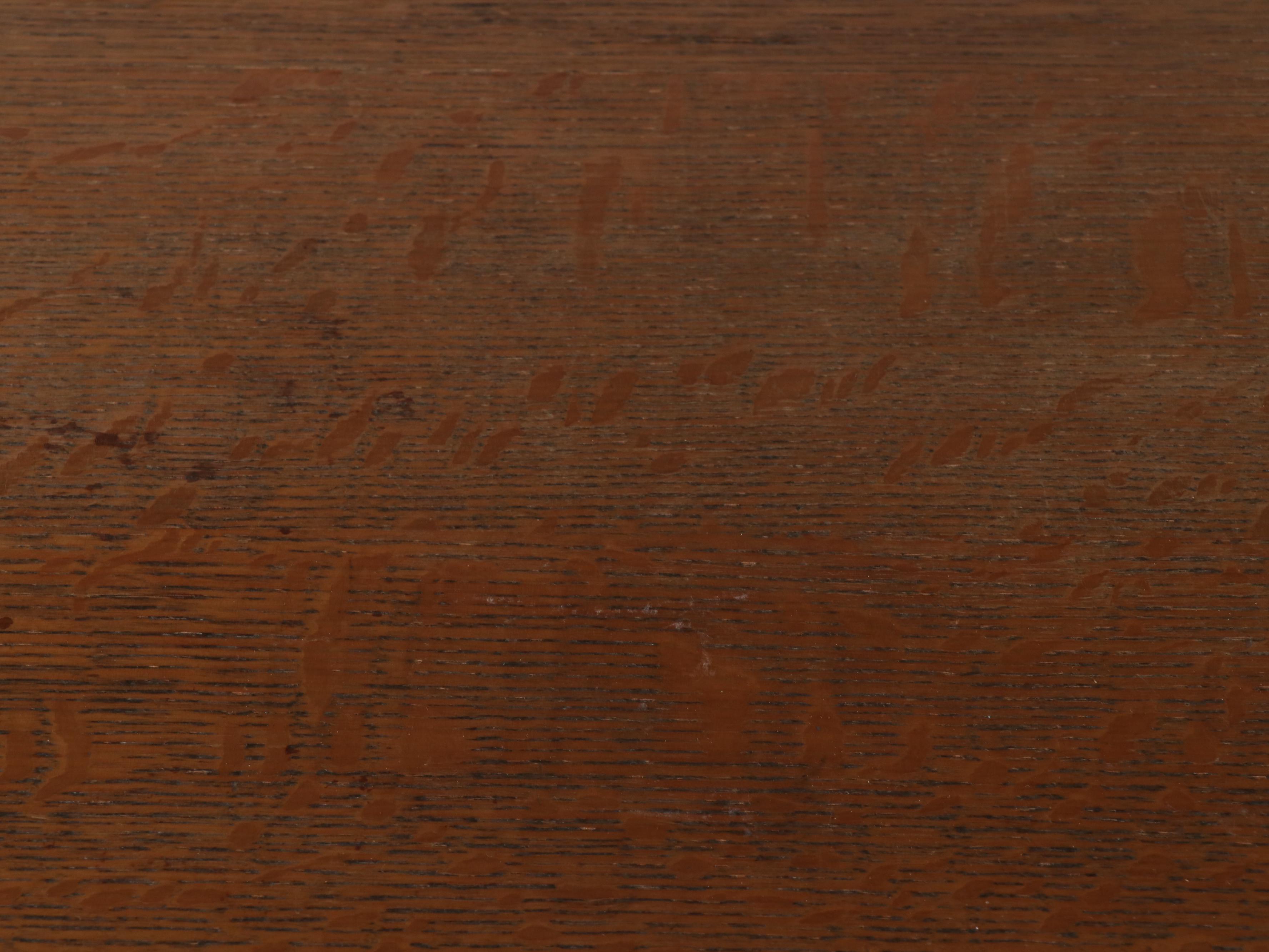 Victorian Serpentine Front Oak Dresser and Mirror