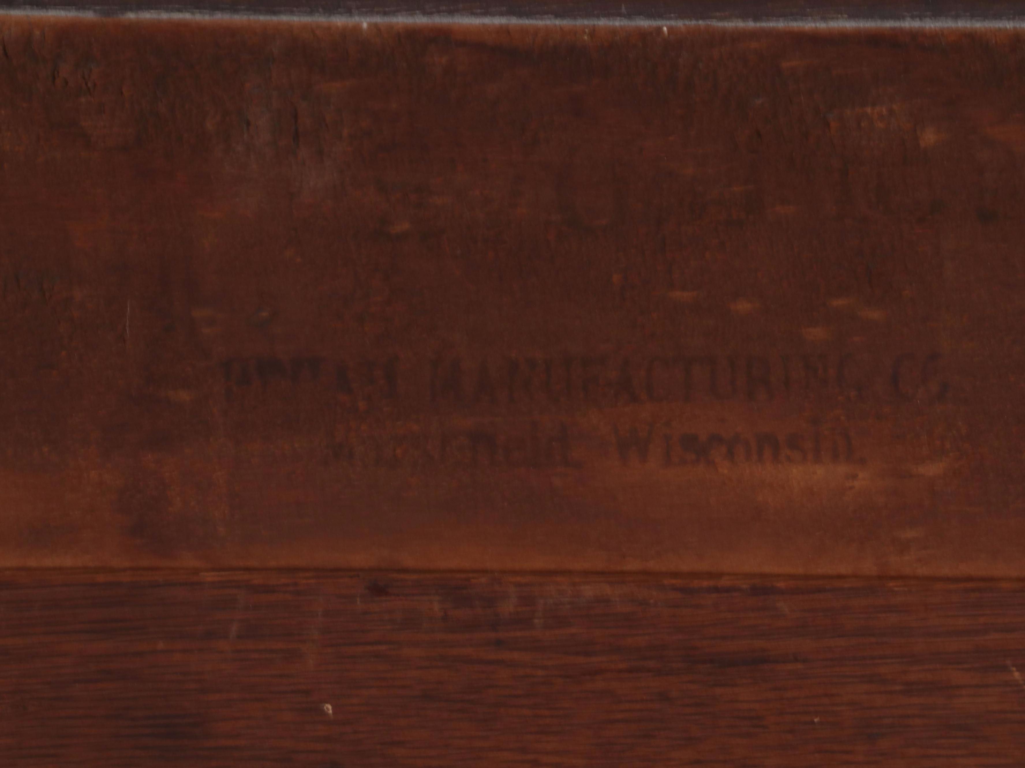 Victorian Serpentine Front Oak Dresser and Mirror