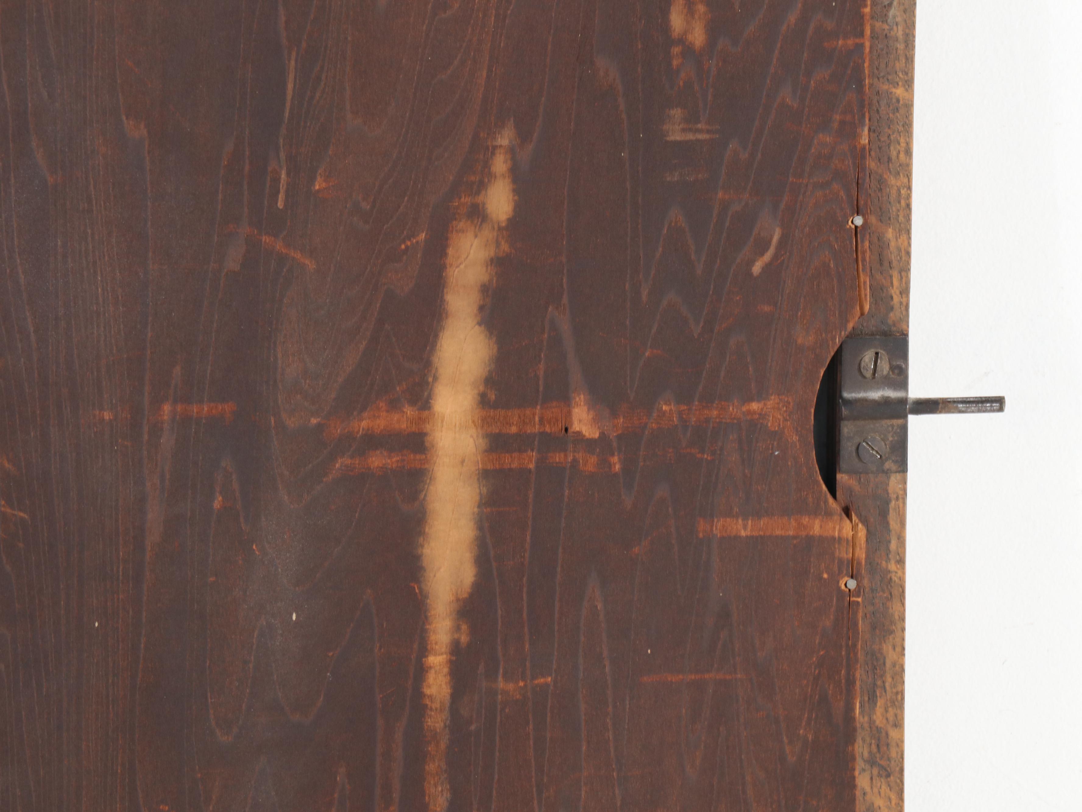 Victorian Serpentine Front Oak Dresser and Mirror