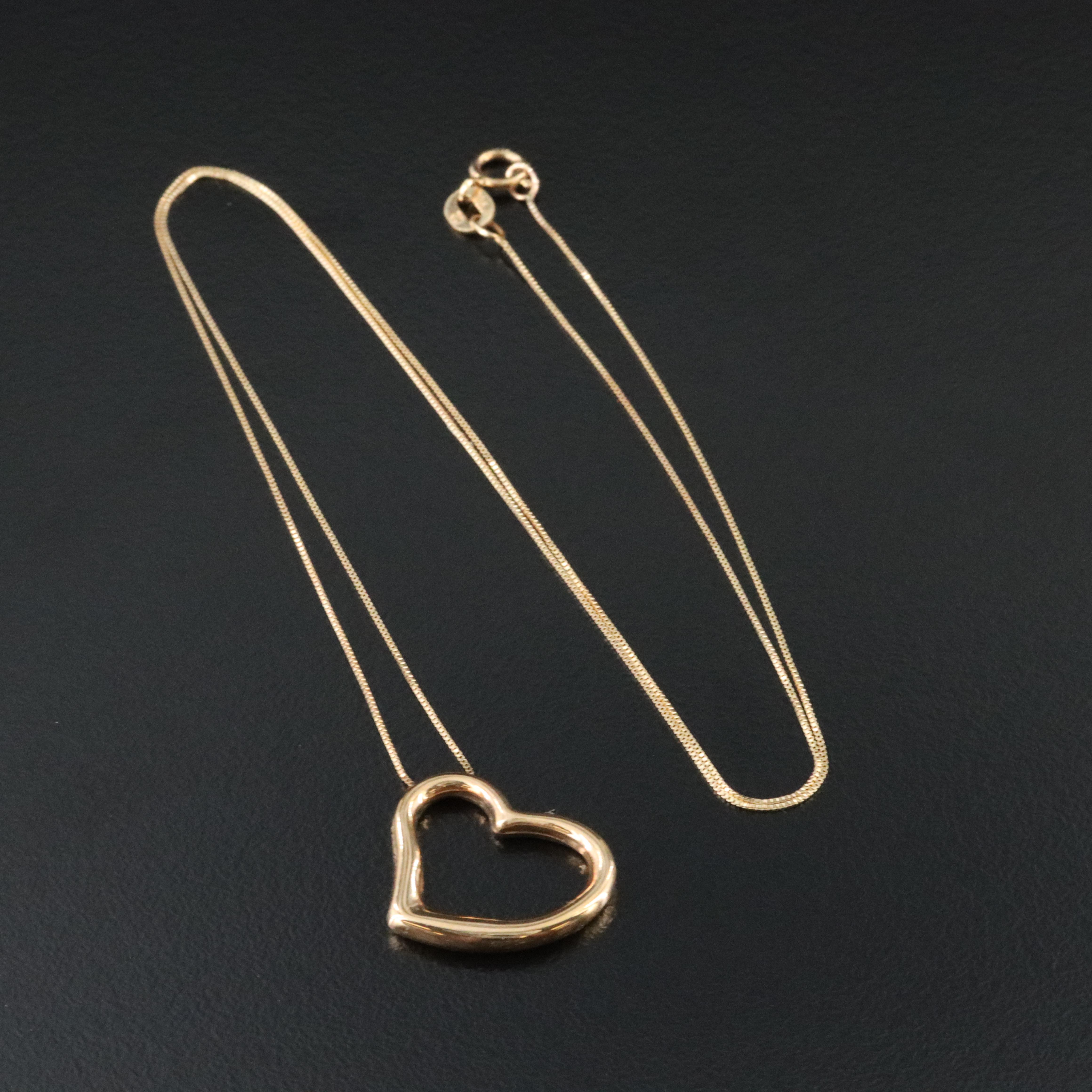 10K Heart Necklace