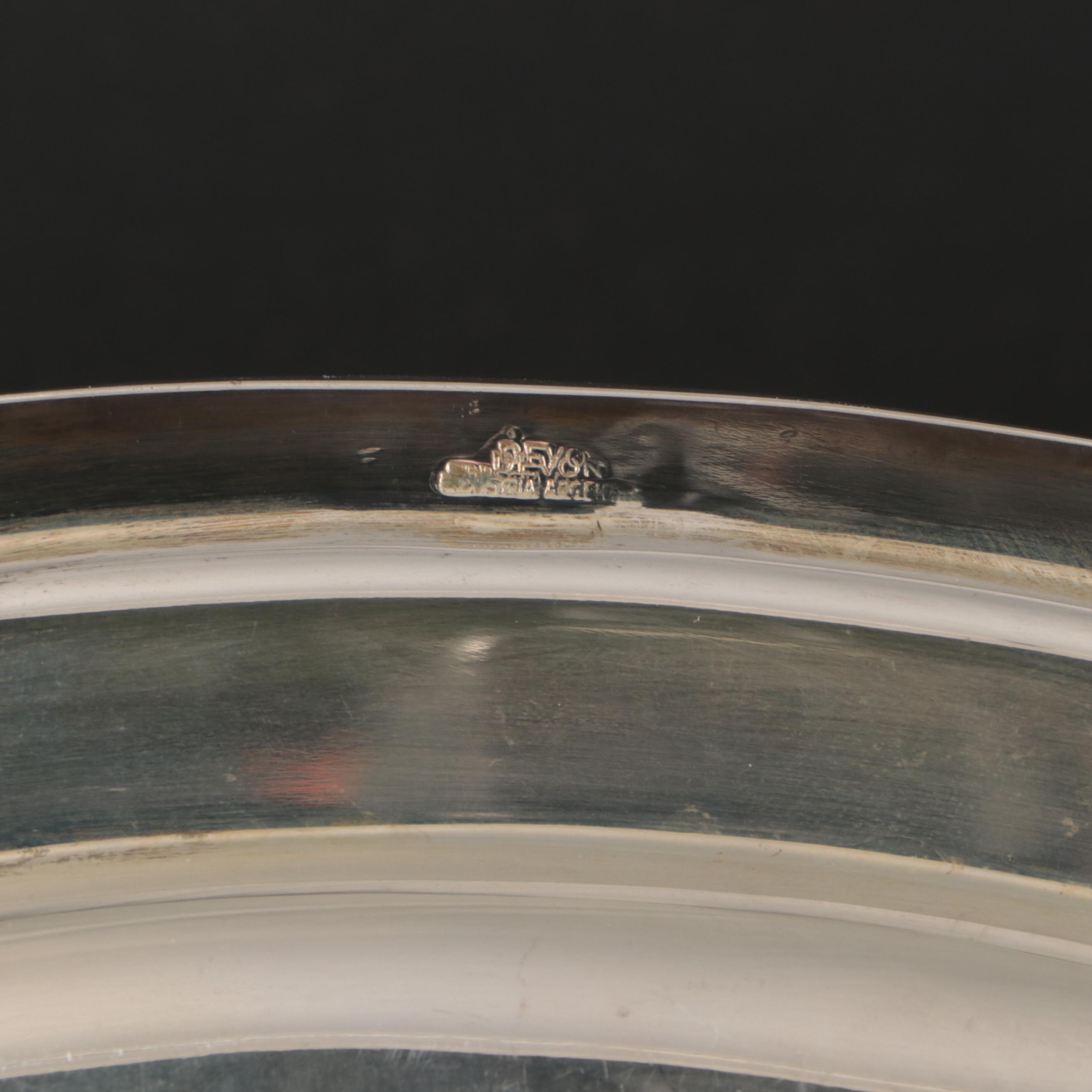 English Metal Coffee and Sugar Tins, Silver Plate Spoons and Metal Serving Trays