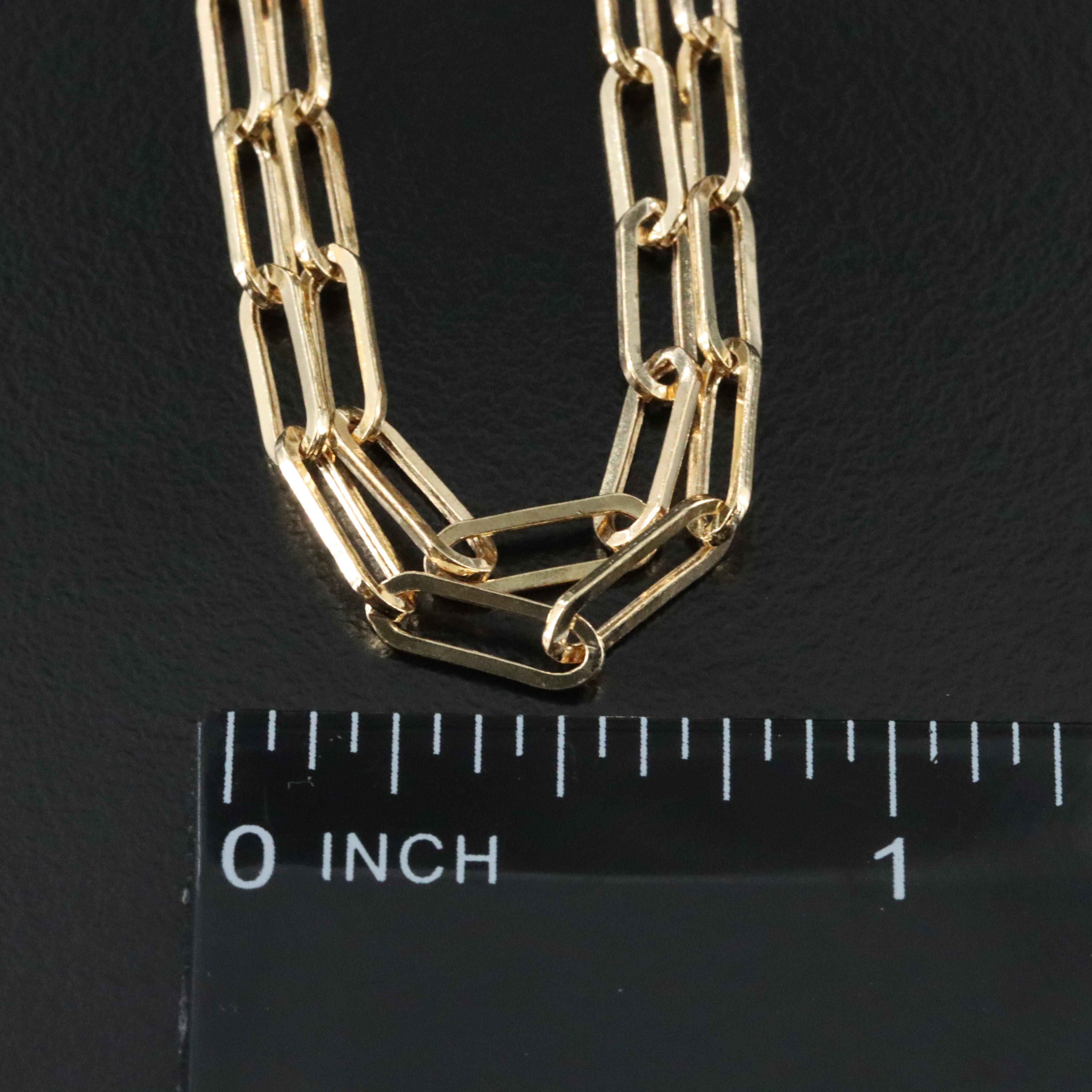 EFFY 14K Paper Clip Chain Necklace