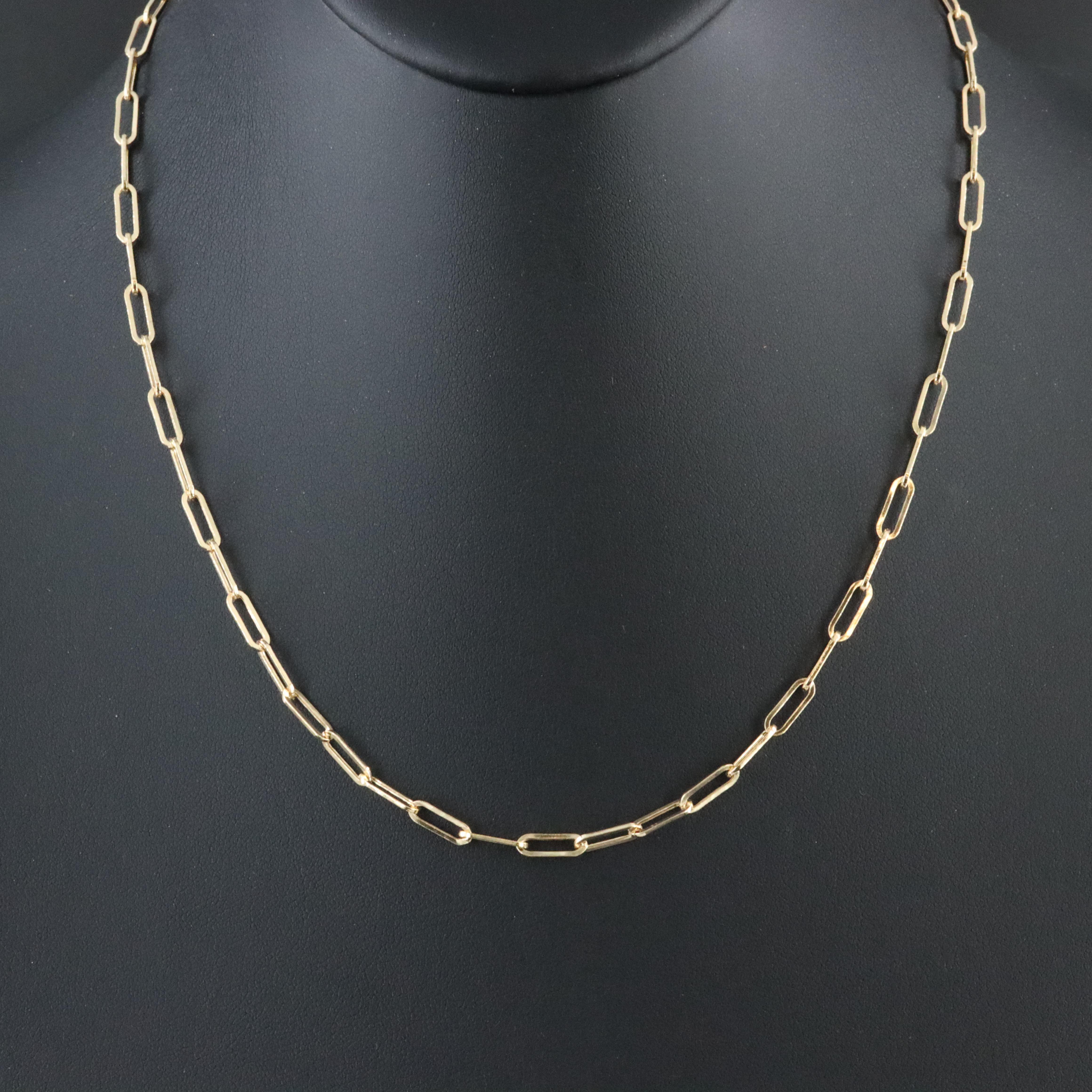 EFFY 14K Paper Clip Chain Necklace