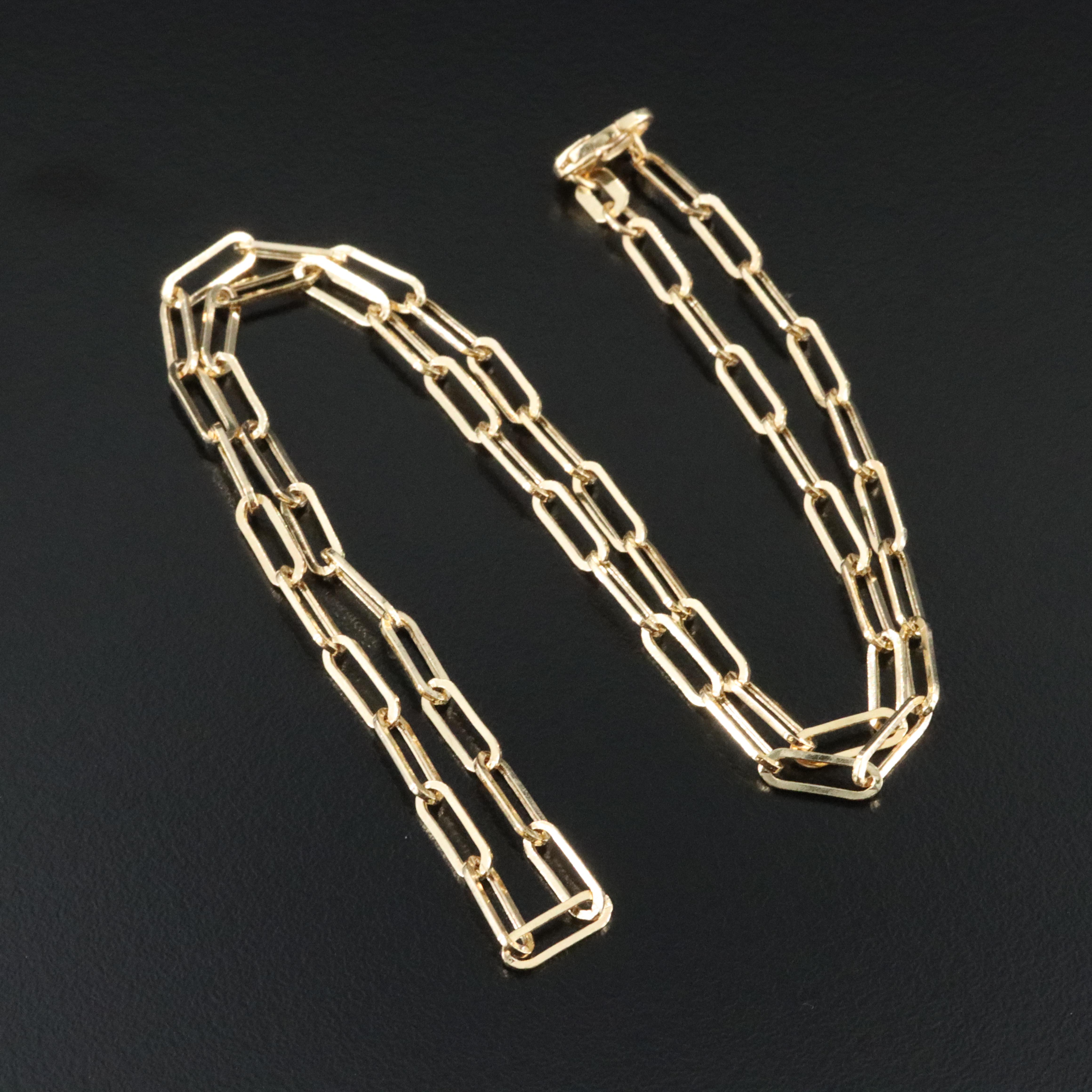 EFFY 14K Paper Clip Chain Necklace
