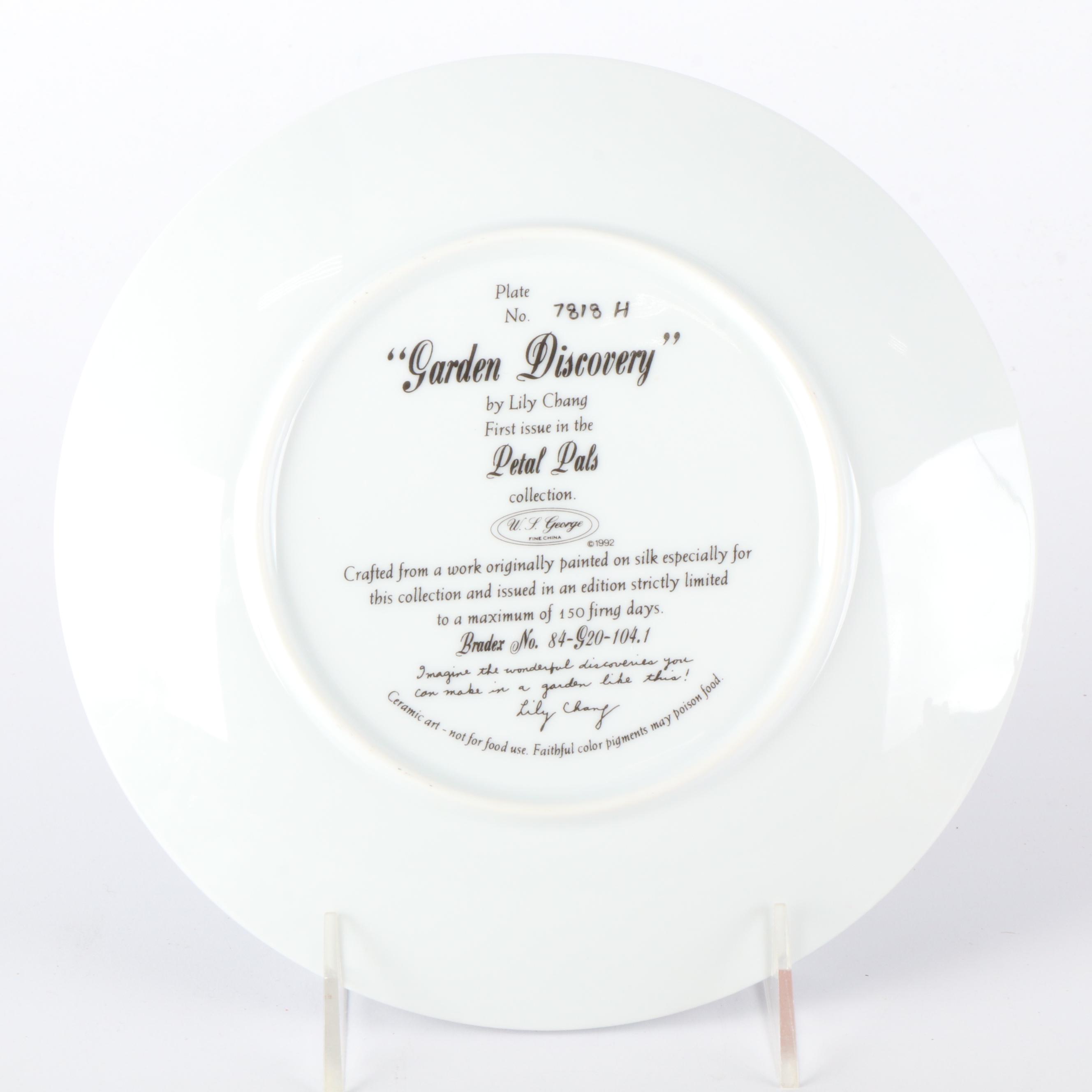 Laurel Burch "Friendly Felines" and Lily Chang Garden Discovery Plates, Figures