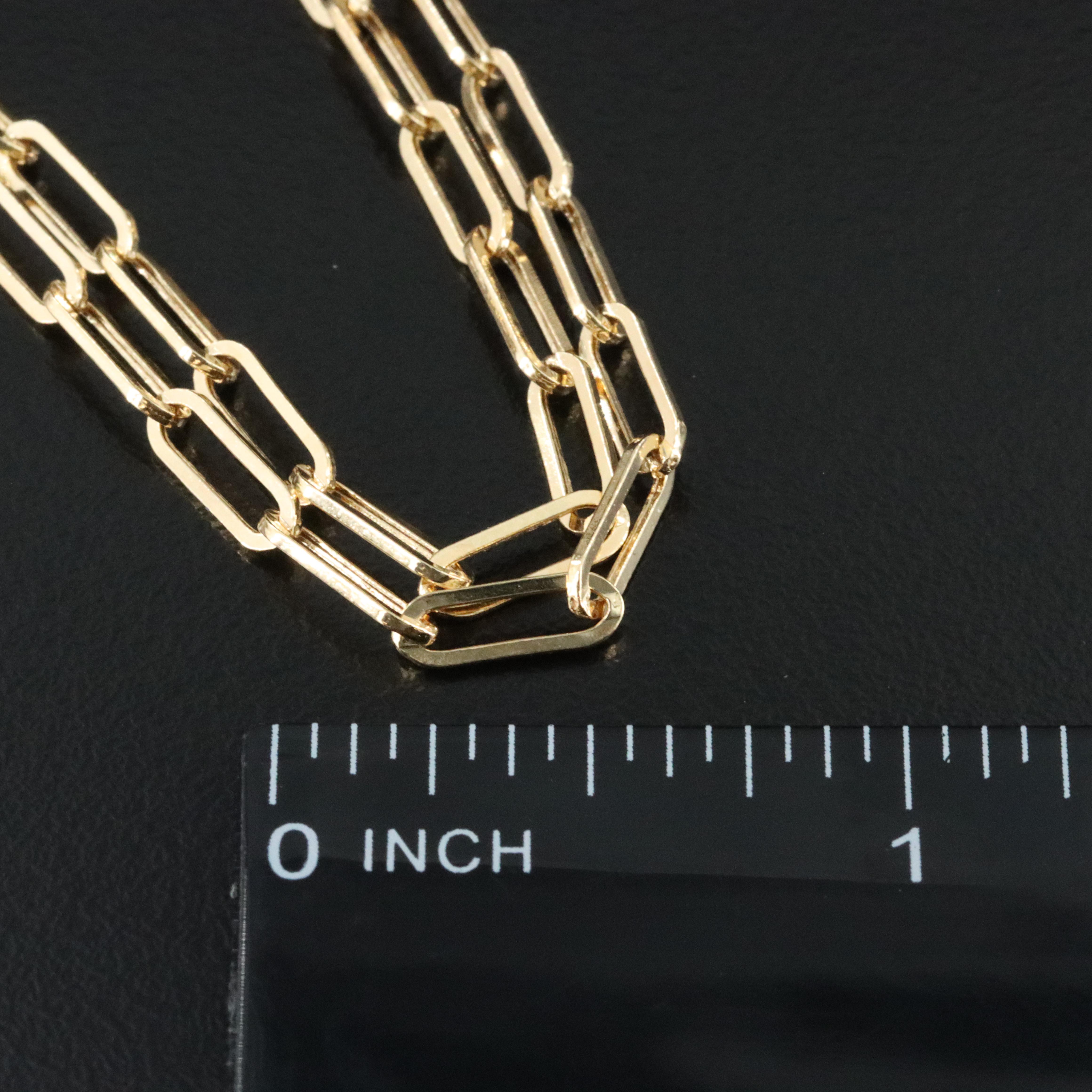 EFFY 14K Paper Clip Chain Necklace