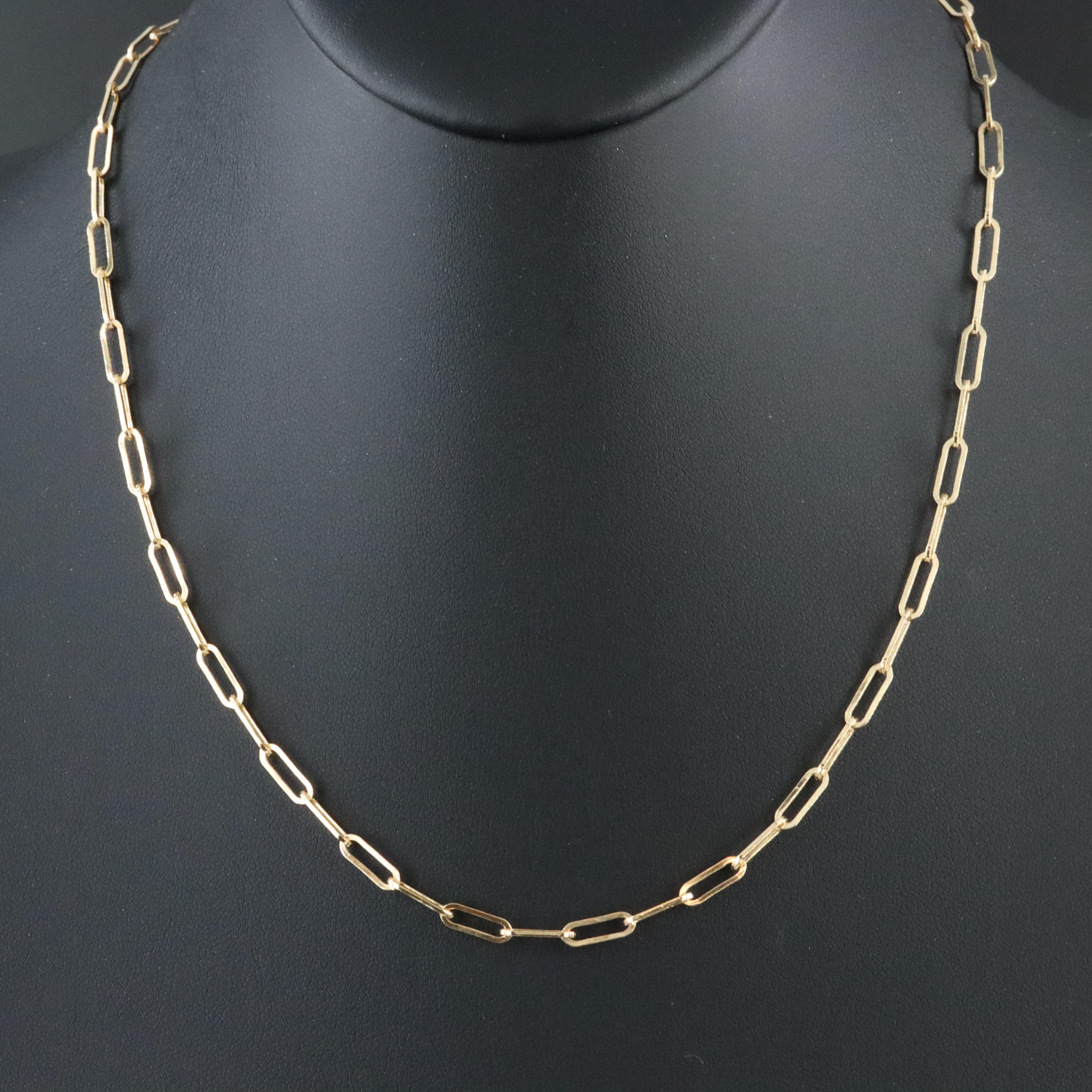 EFFY 14K Paper Clip Chain Necklace