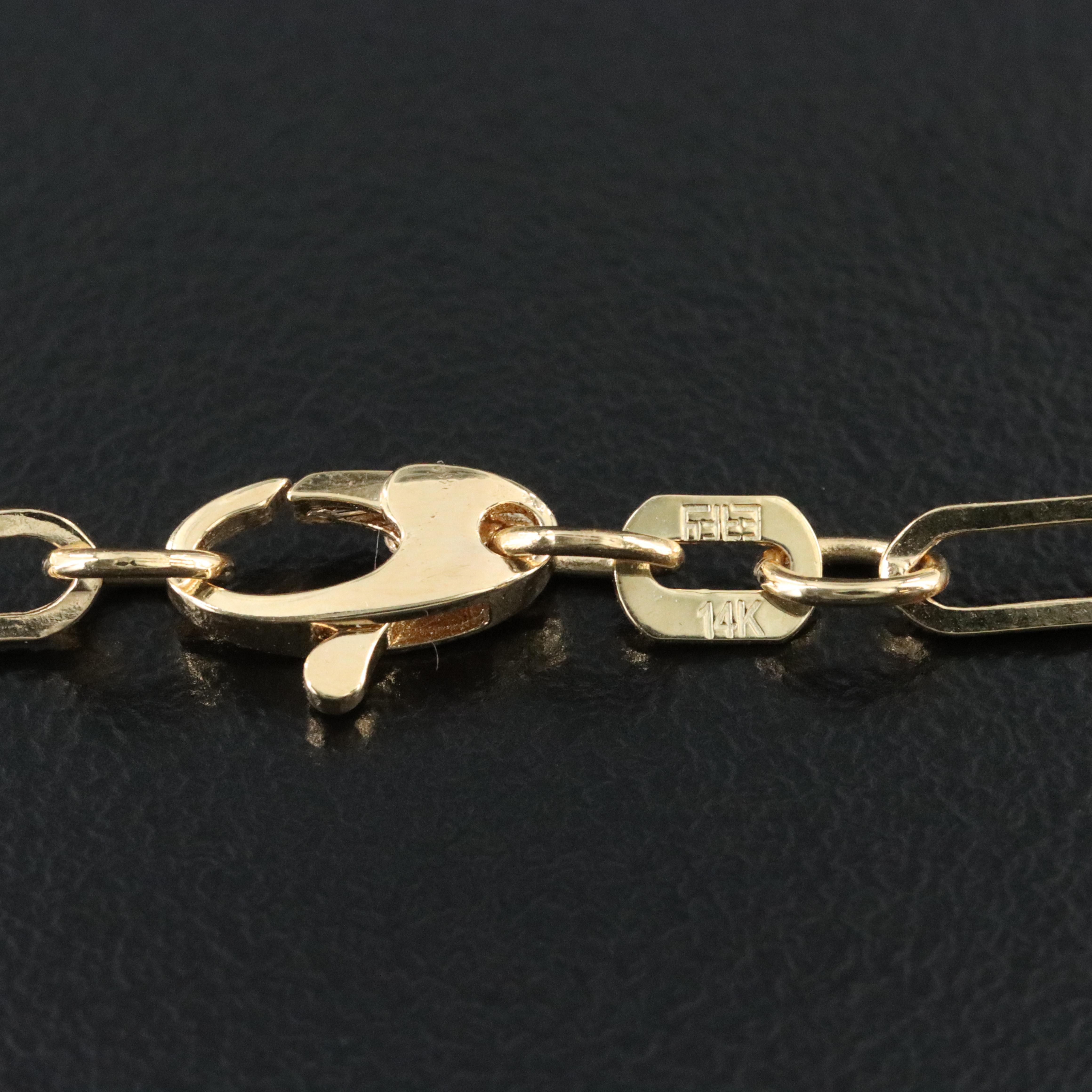 EFFY 14K Paper Clip Chain Necklace