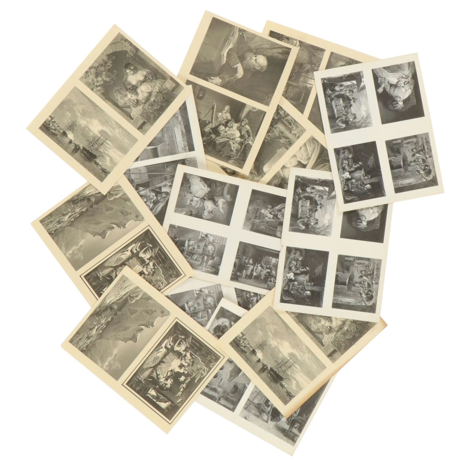 Uncut Lithograph Sheets "Queen of the Vineyard," "The Wizard" and More, 1970