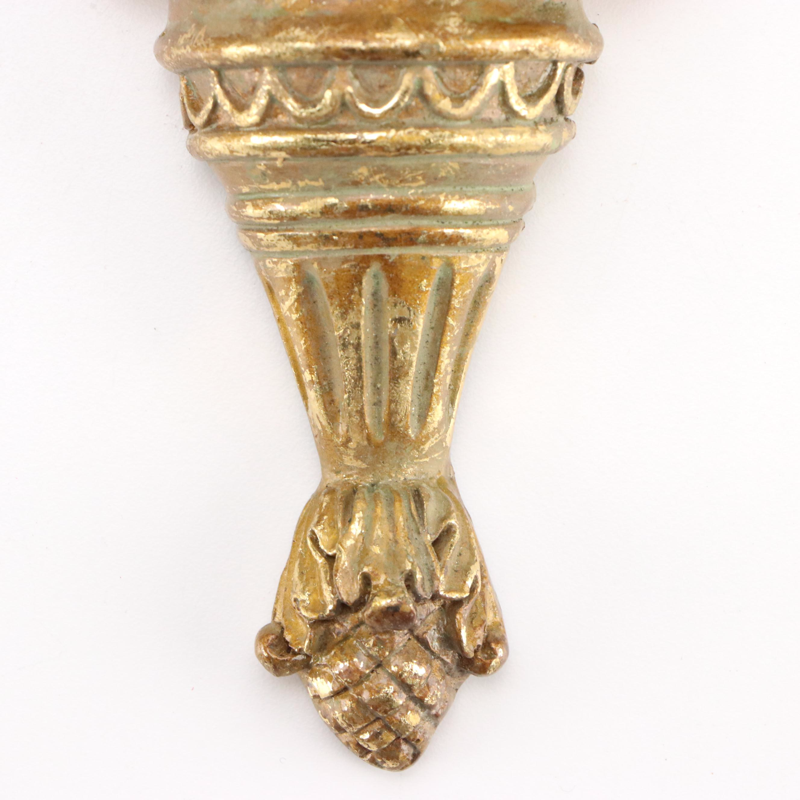 Rococo Style Gilt Resin Wall Shelves