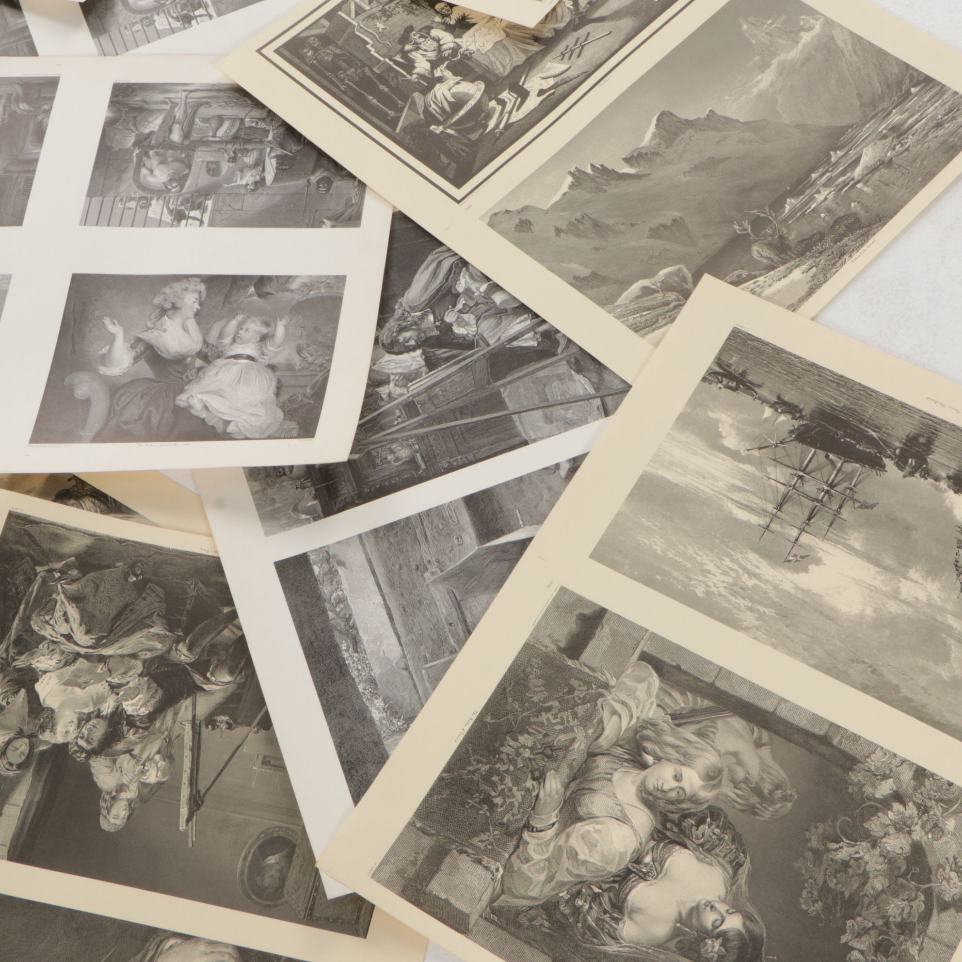 Uncut Lithograph Sheets "Queen of the Vineyard," "The Wizard" and More, 1970