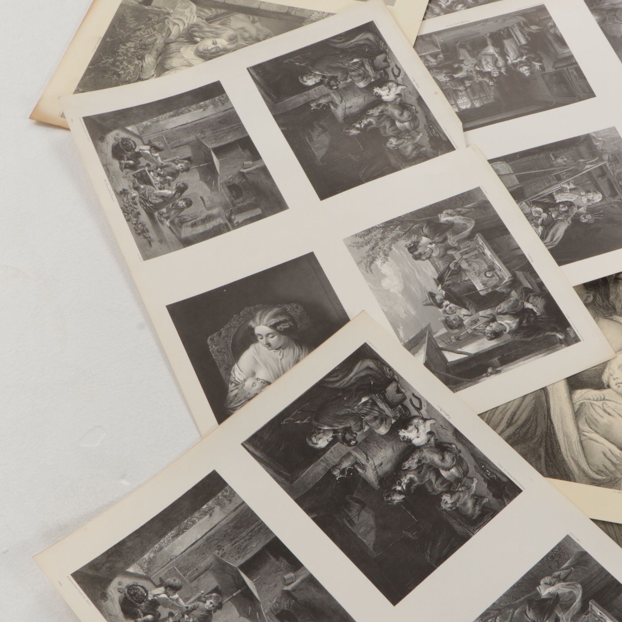 Uncut Lithograph Sheets "Queen of the Vineyard," "The Wizard" and More, 1970