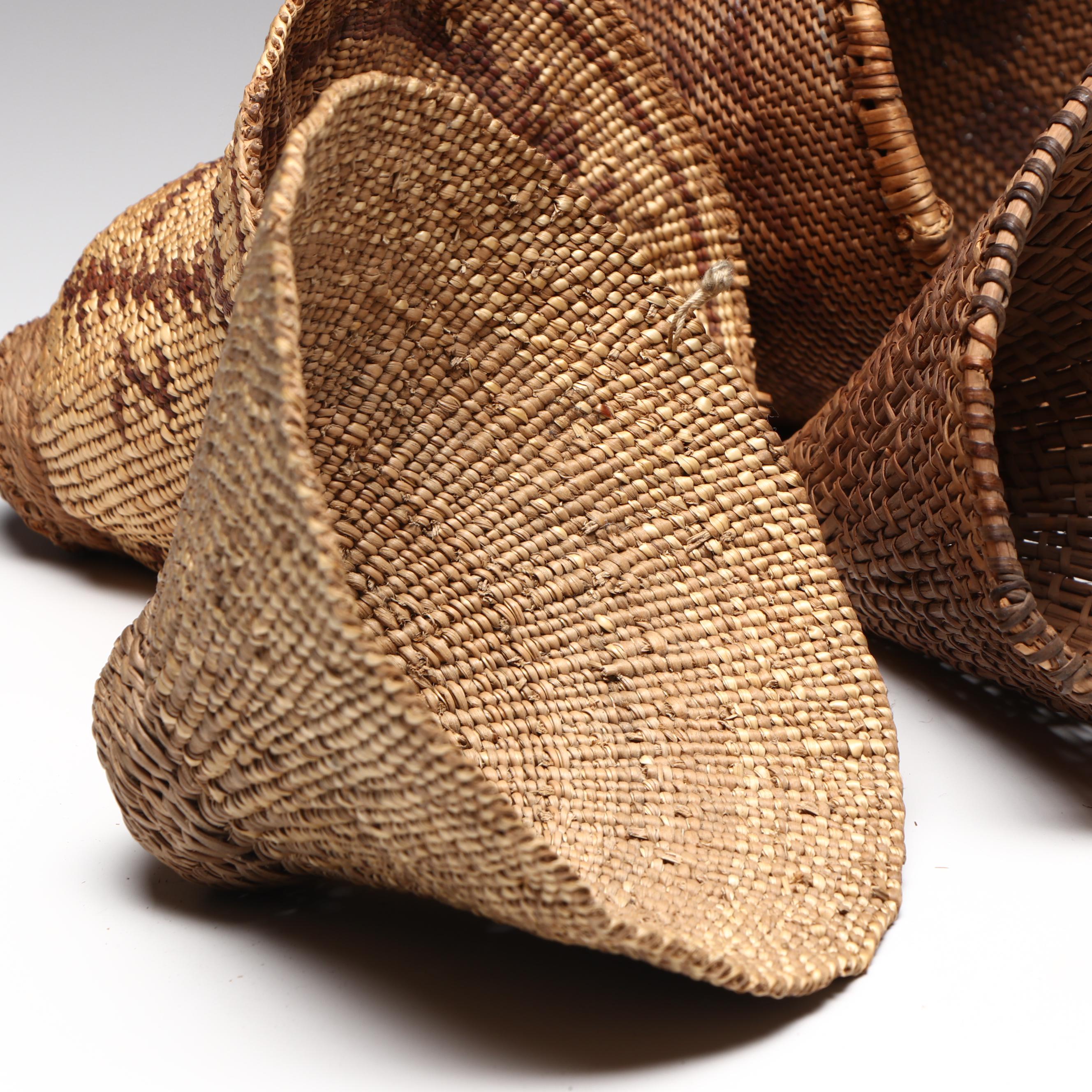 Four Indigenous Baskets, Northwest Coast, California and Great Basin Forms