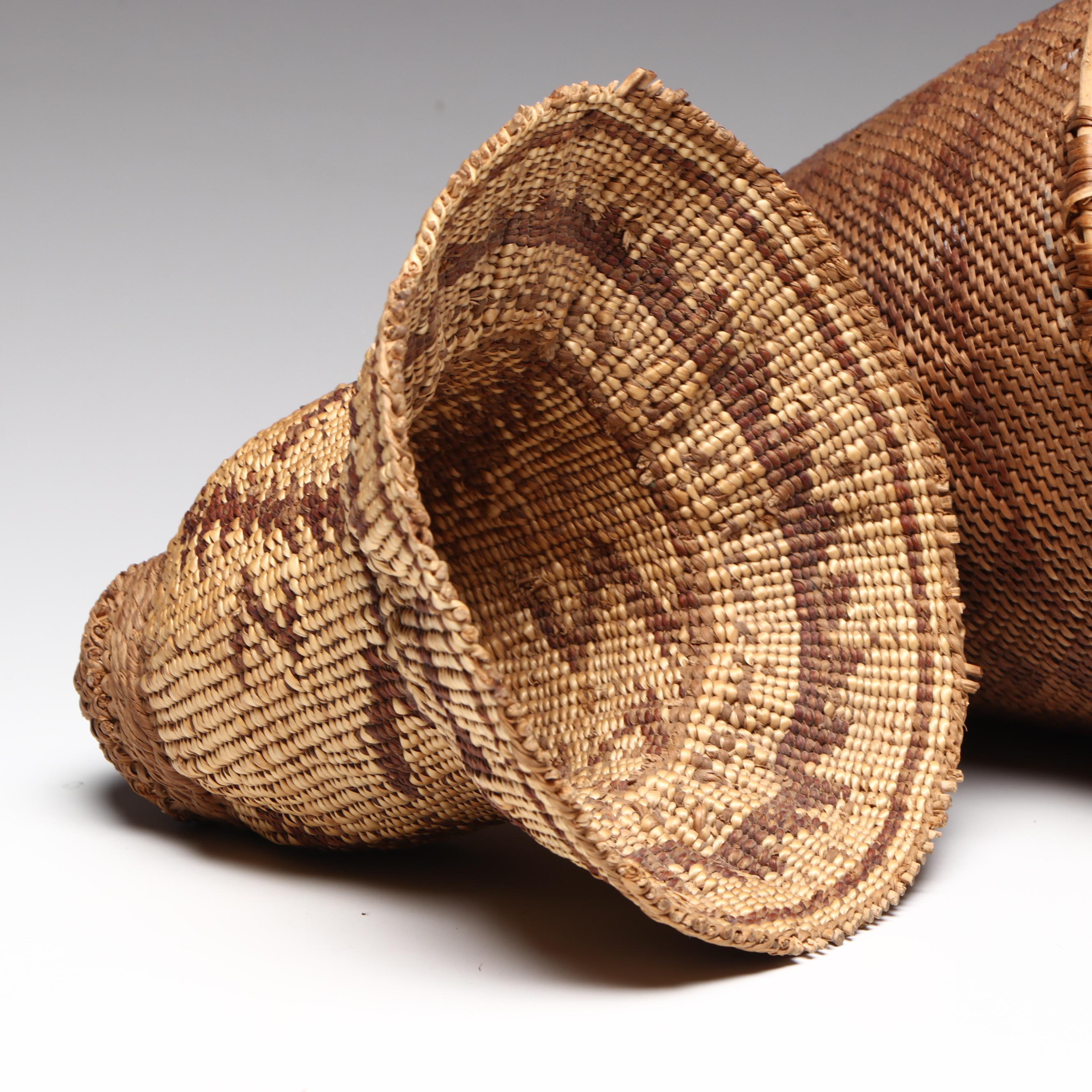 Four Indigenous Baskets, Northwest Coast, California and Great Basin Forms
