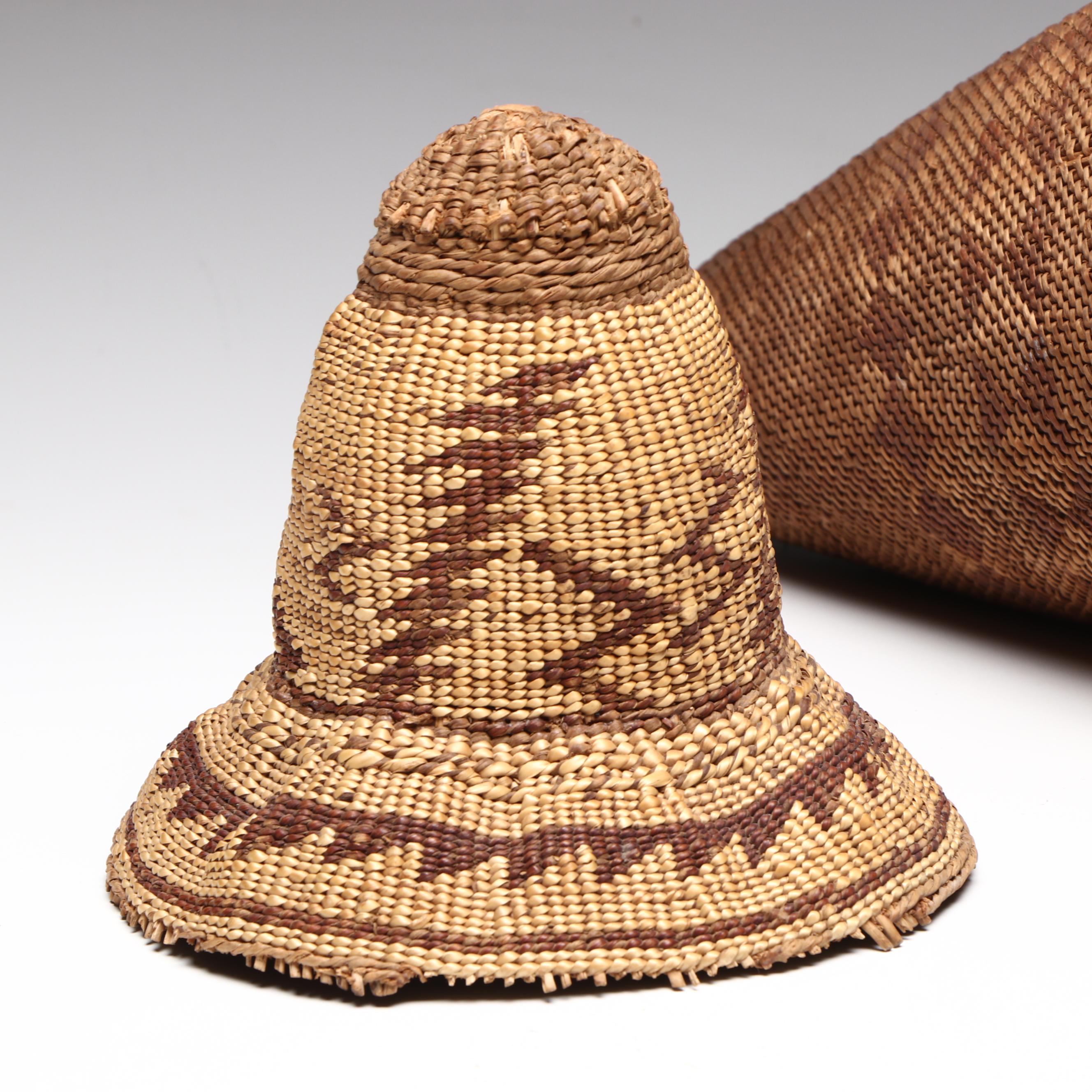 Four Indigenous Baskets, Northwest Coast, California and Great Basin Forms