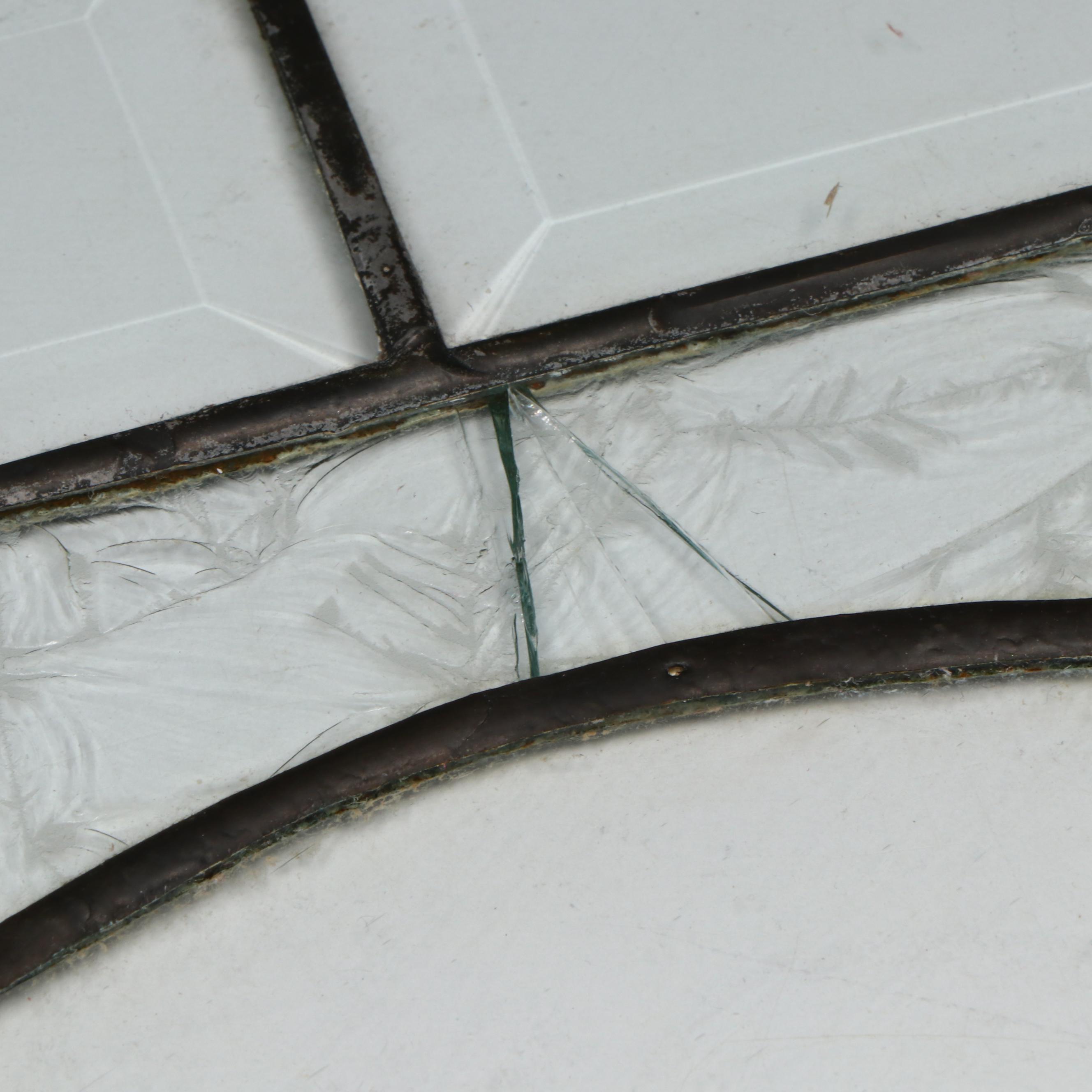 Stained Glass Rose Window Panel