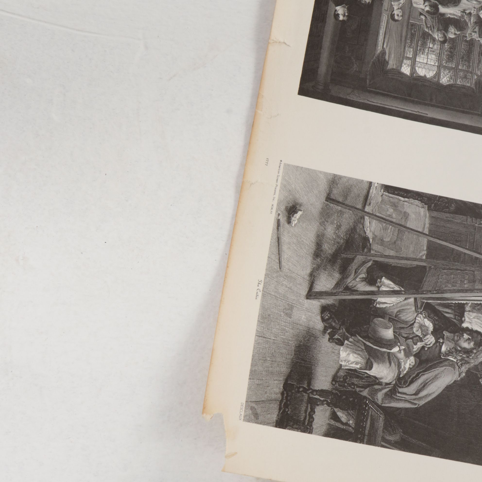 Uncut Lithograph Sheets "Adoration," "The Critic" and More, 1970