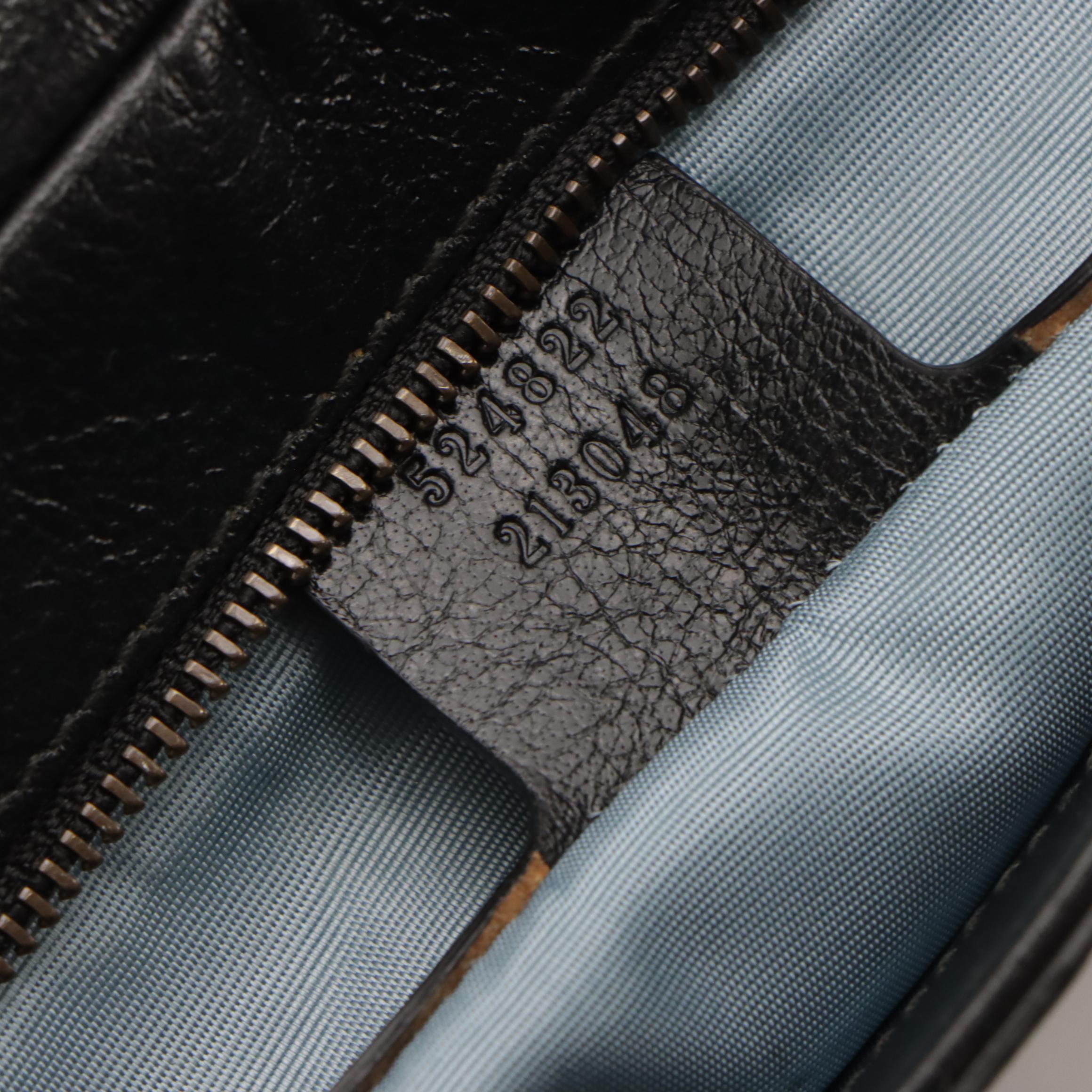 Gucci Thiara Diagonal GG Double Envelope Flap Two-Way Bag in Calfskin Leather