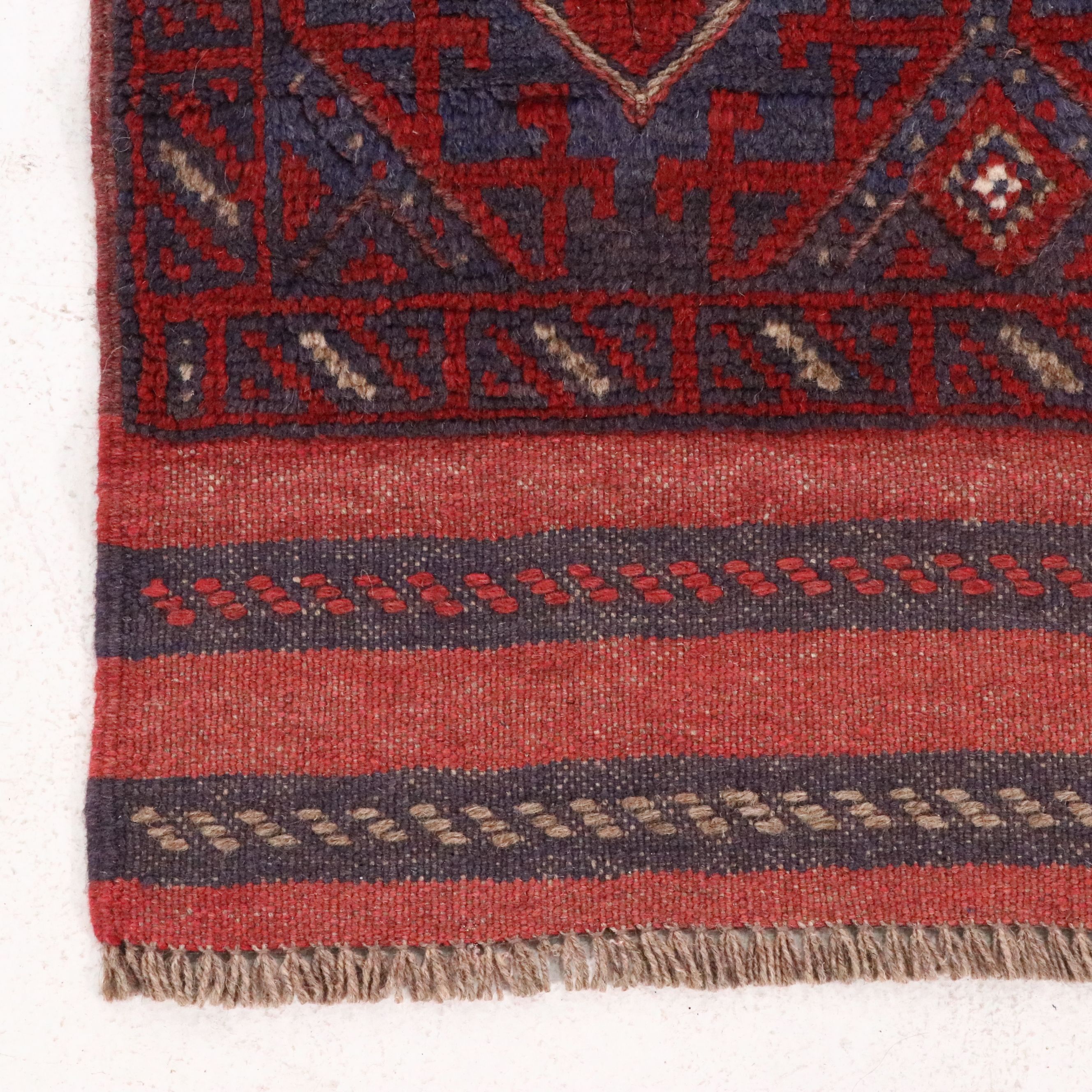 2' x 8'8 Handwoven Afghan Mashwani Carpet Runner