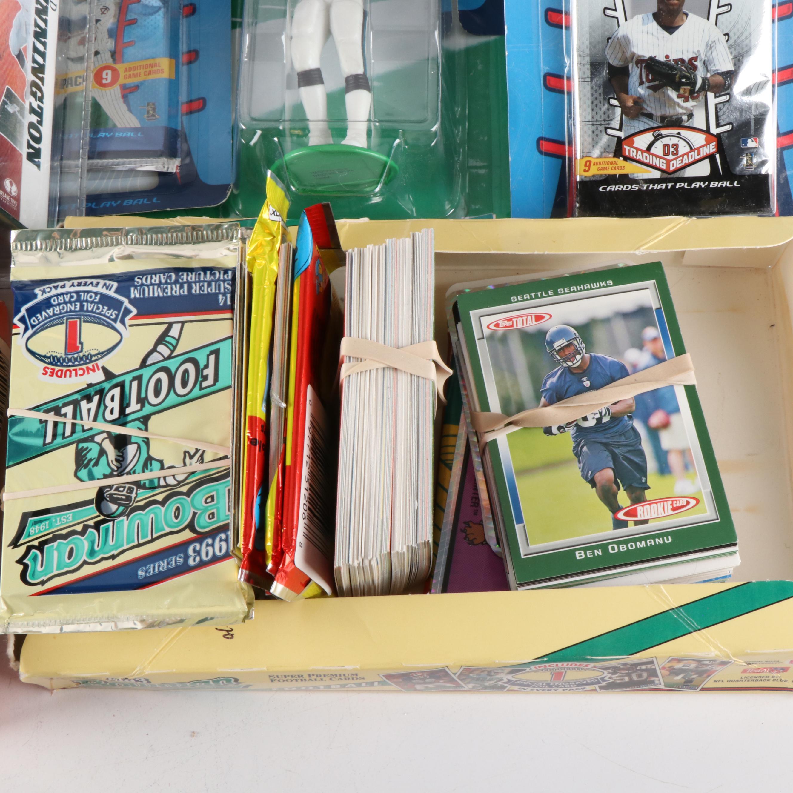 Football, Hockey, and Basketball Action Figures, Trading Cards and More