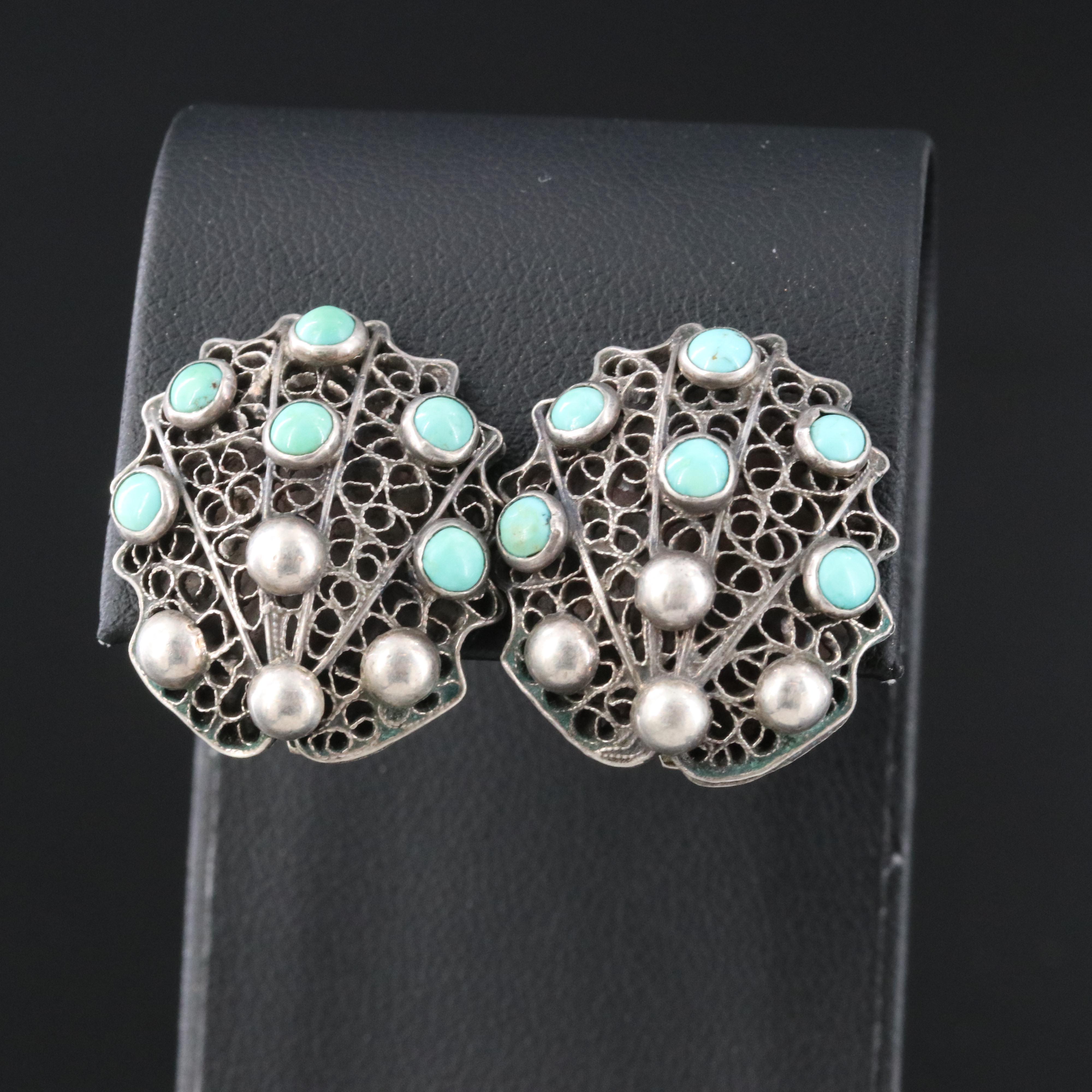 Sterling Turquoise Earrings