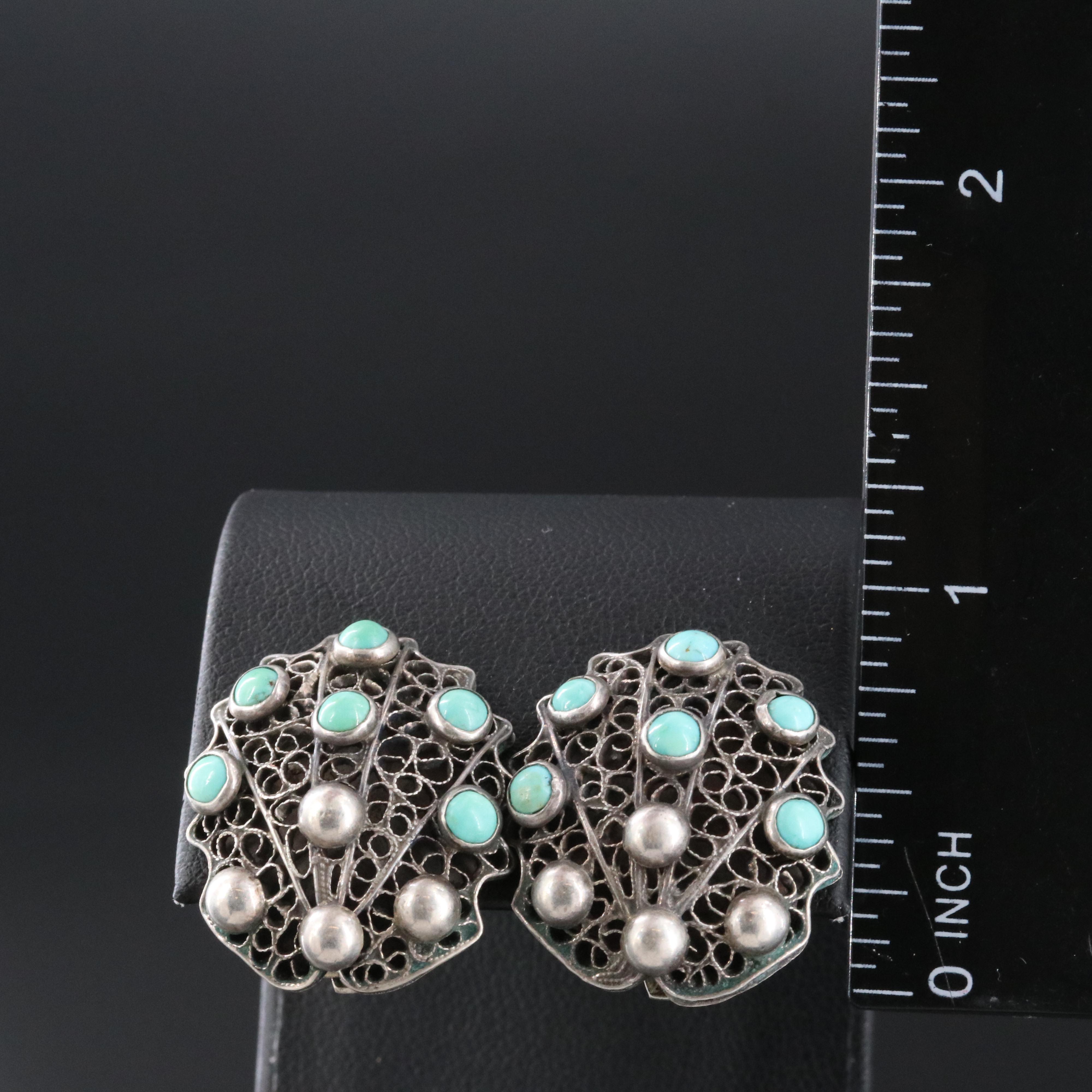 Sterling Turquoise Earrings