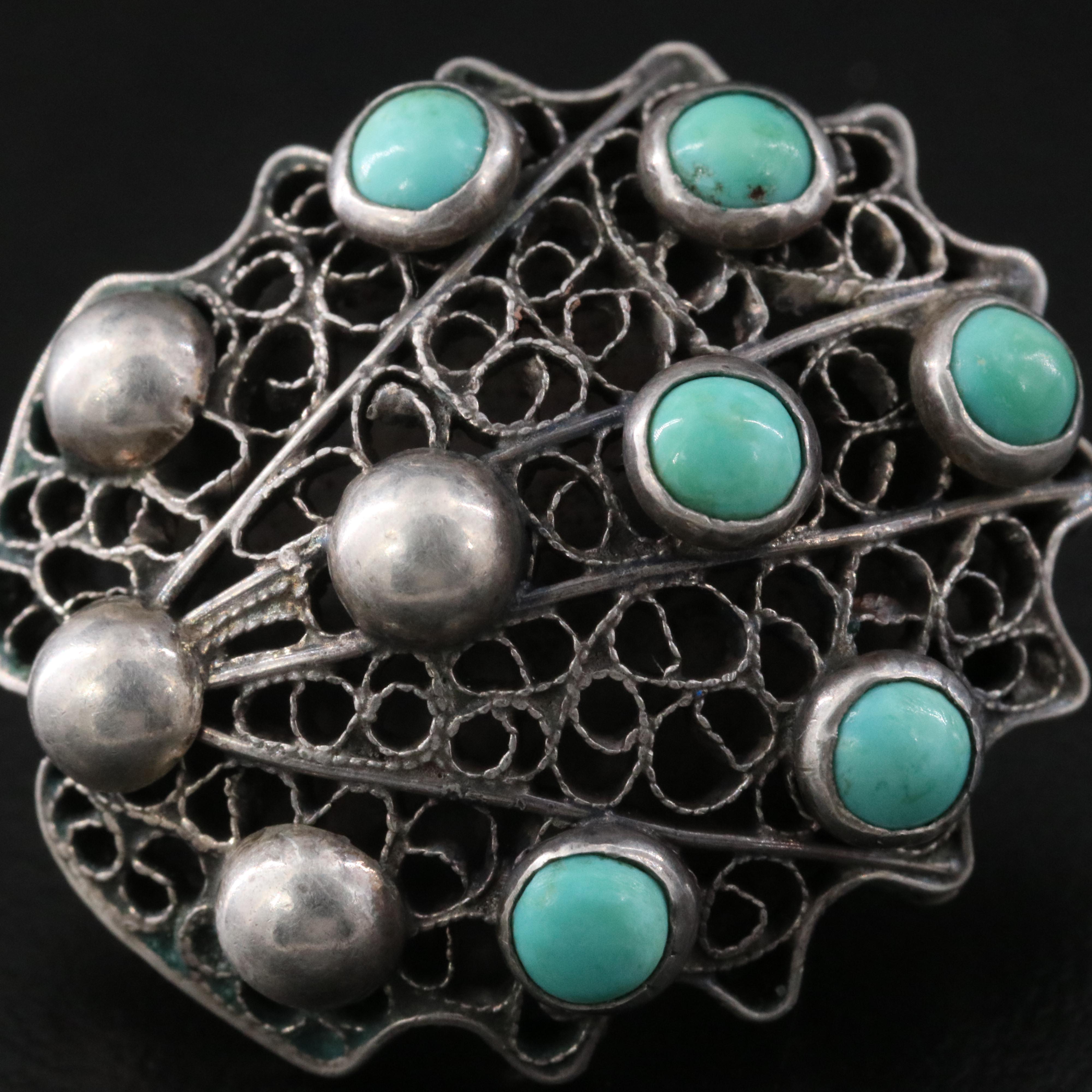 Sterling Turquoise Earrings