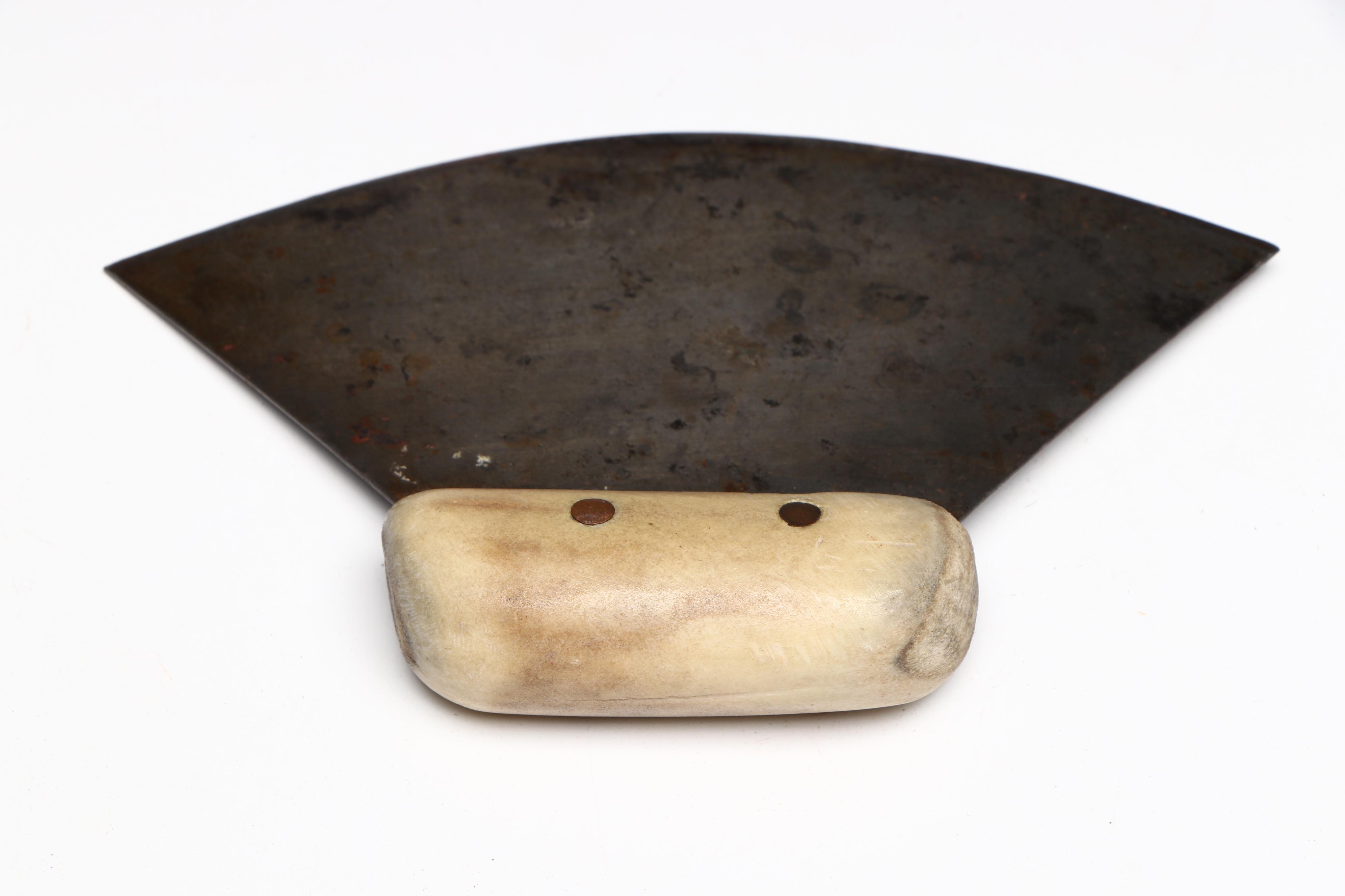 Inuit Bone and Wood Handled Ulu Knives