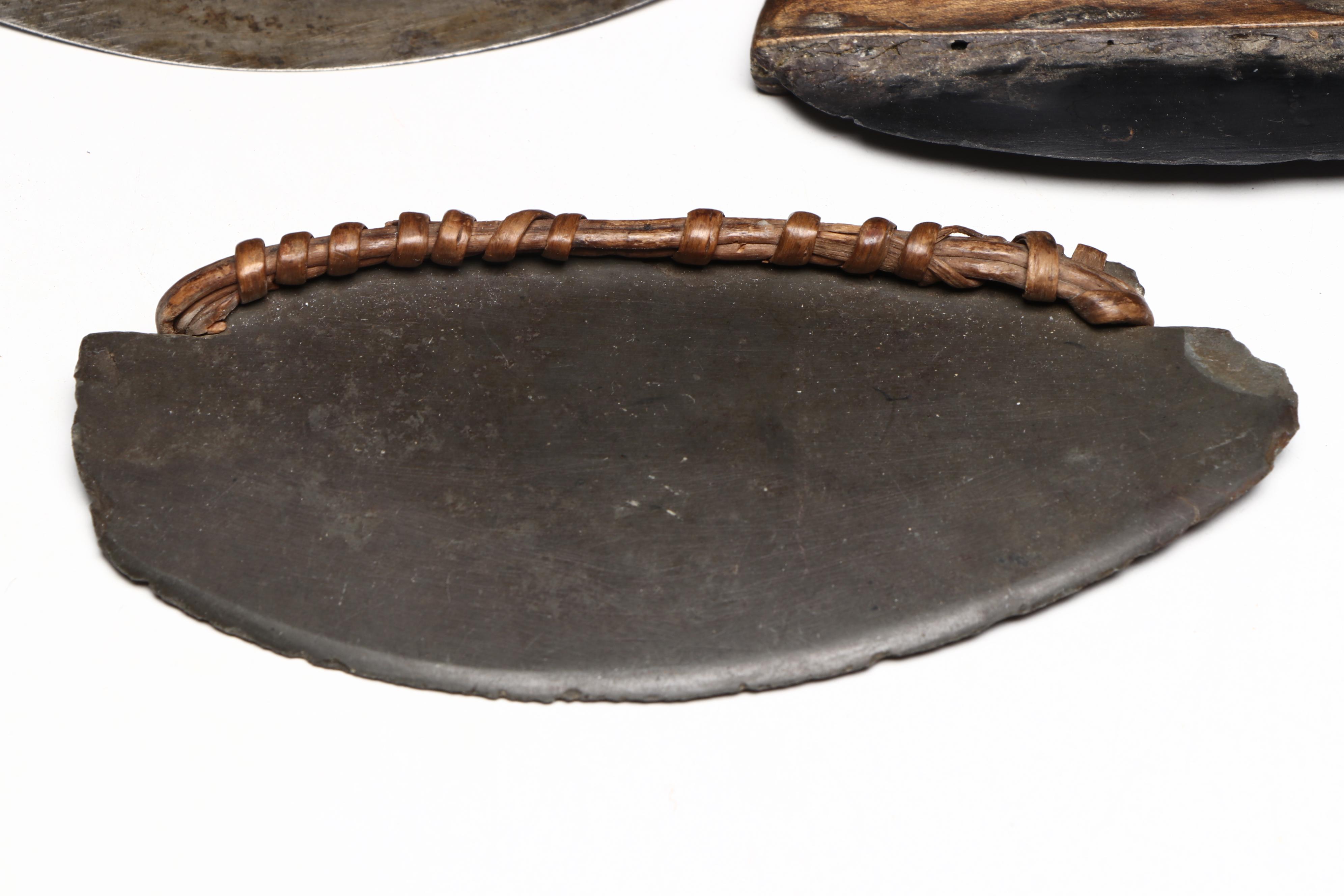 Inuit Bone and Wood Handled Ulu Knives