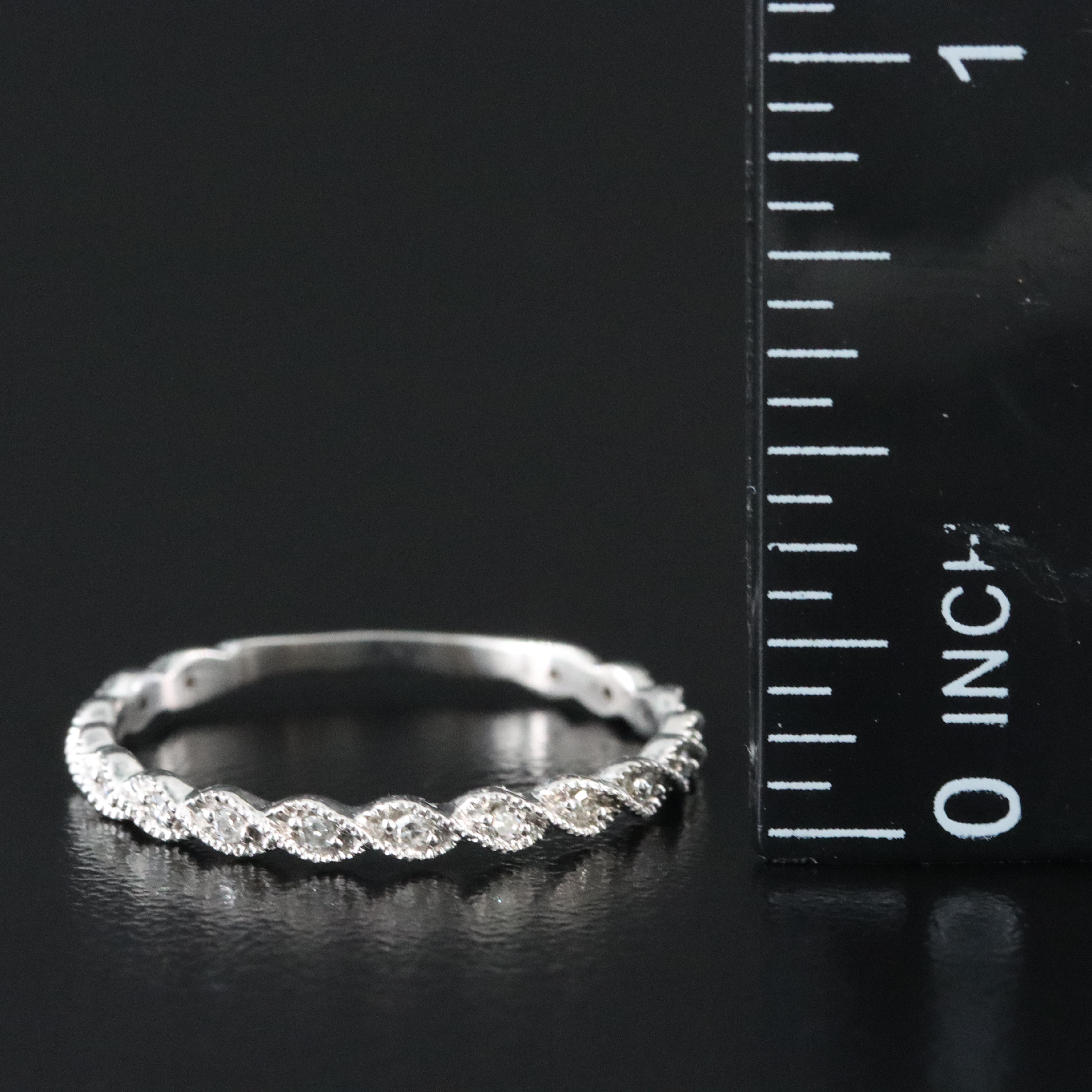 14K 0.12 CTW Diamond Braided Ring