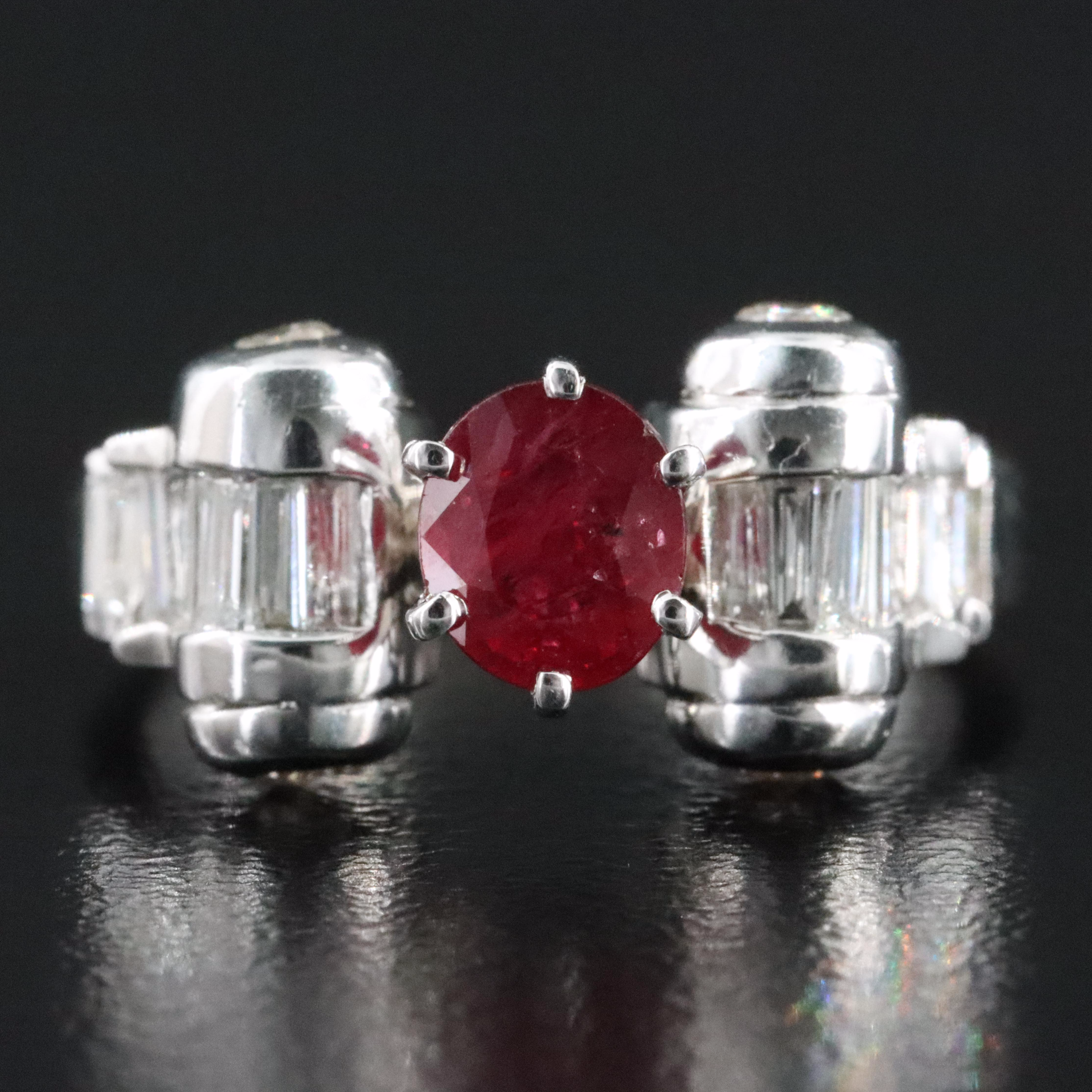 14K Ruby and Diamond Ring