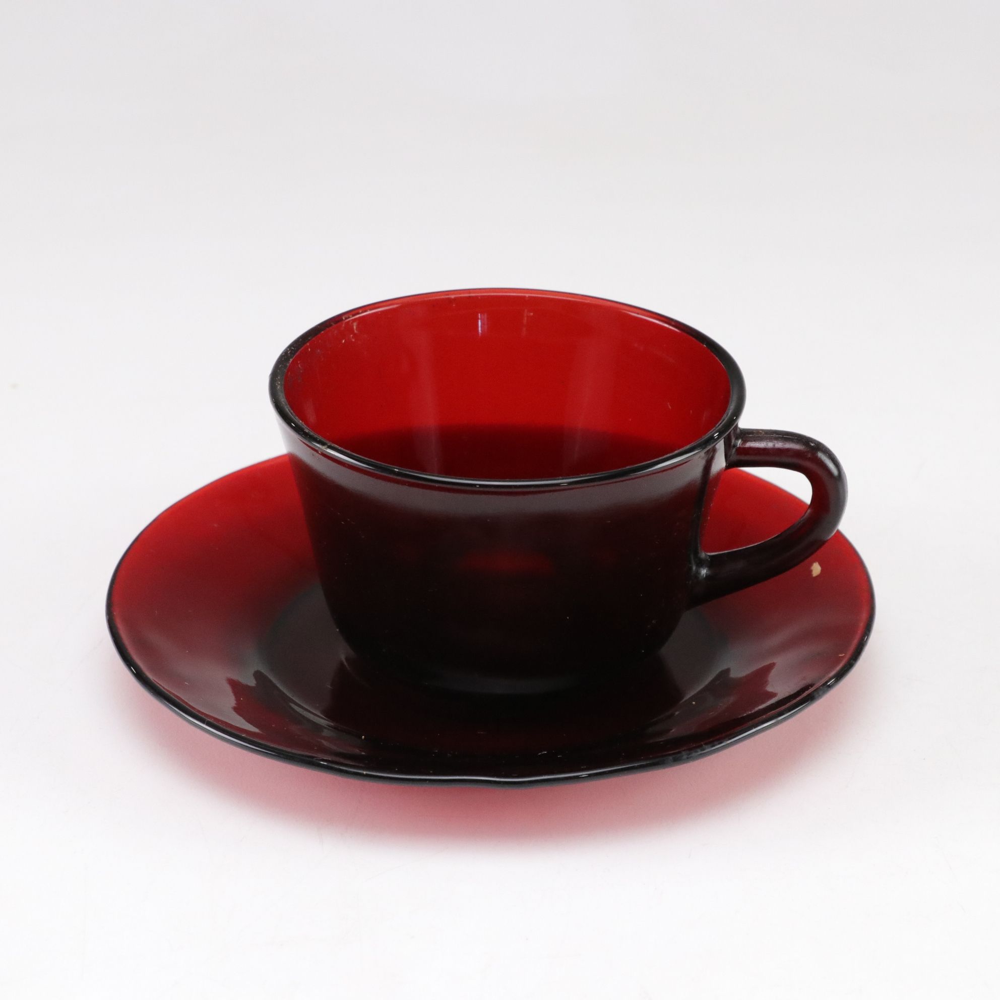 Anchor Hocking "Royal Ruby" Red Glass Dinnerware Set for Four