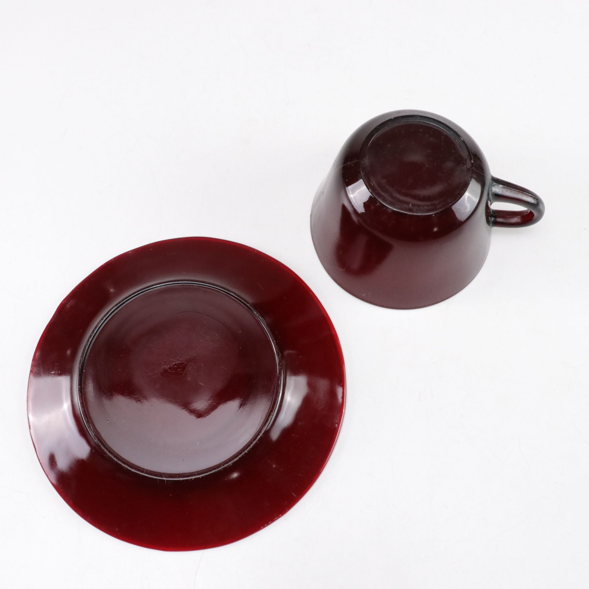 Anchor Hocking "Royal Ruby" Red Glass Dinnerware Set for Four