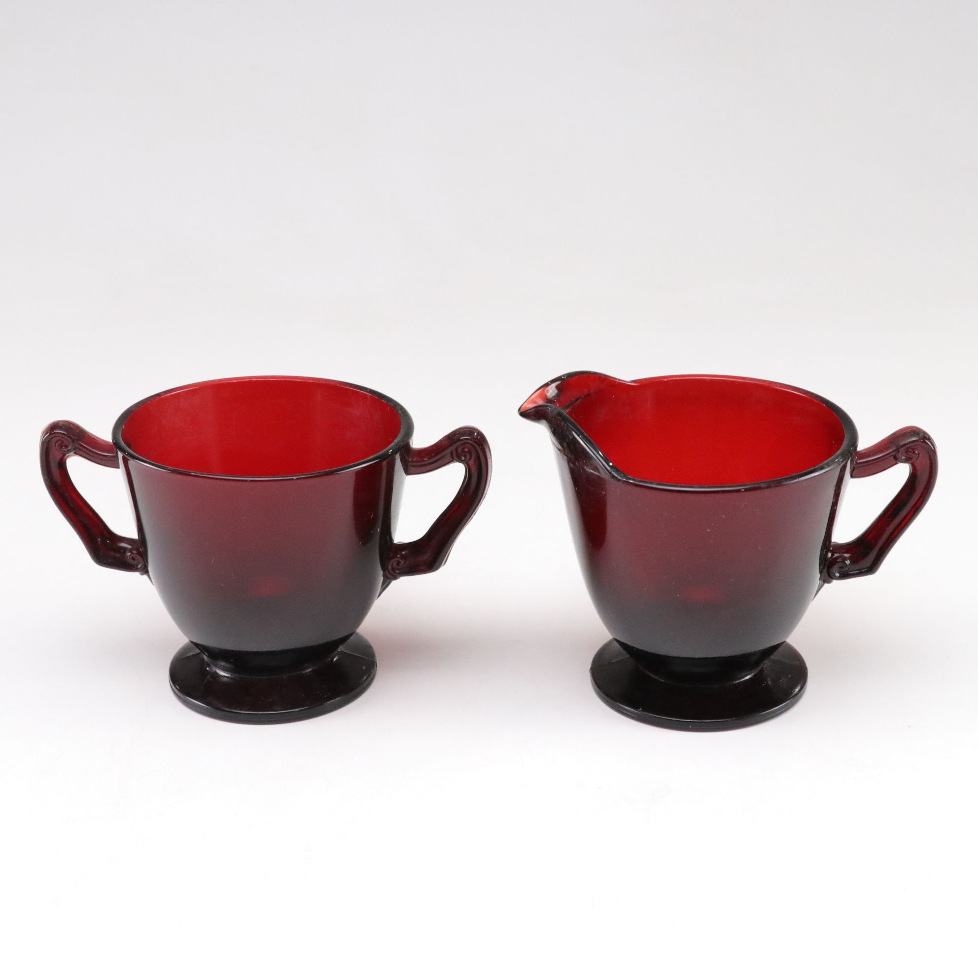 Anchor Hocking "Royal Ruby" Red Glass Dinnerware Set for Four