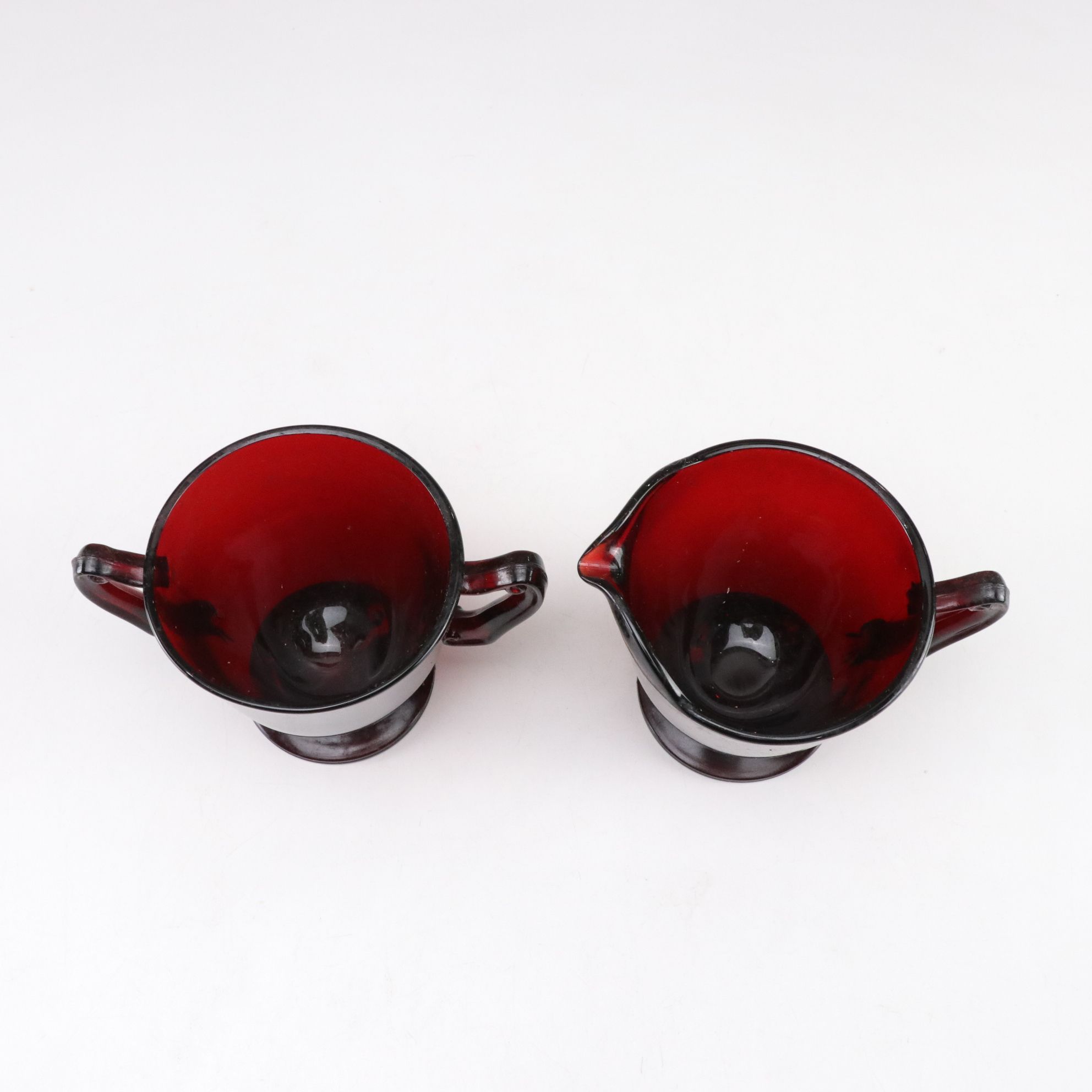 Anchor Hocking "Royal Ruby" Red Glass Dinnerware Set for Four