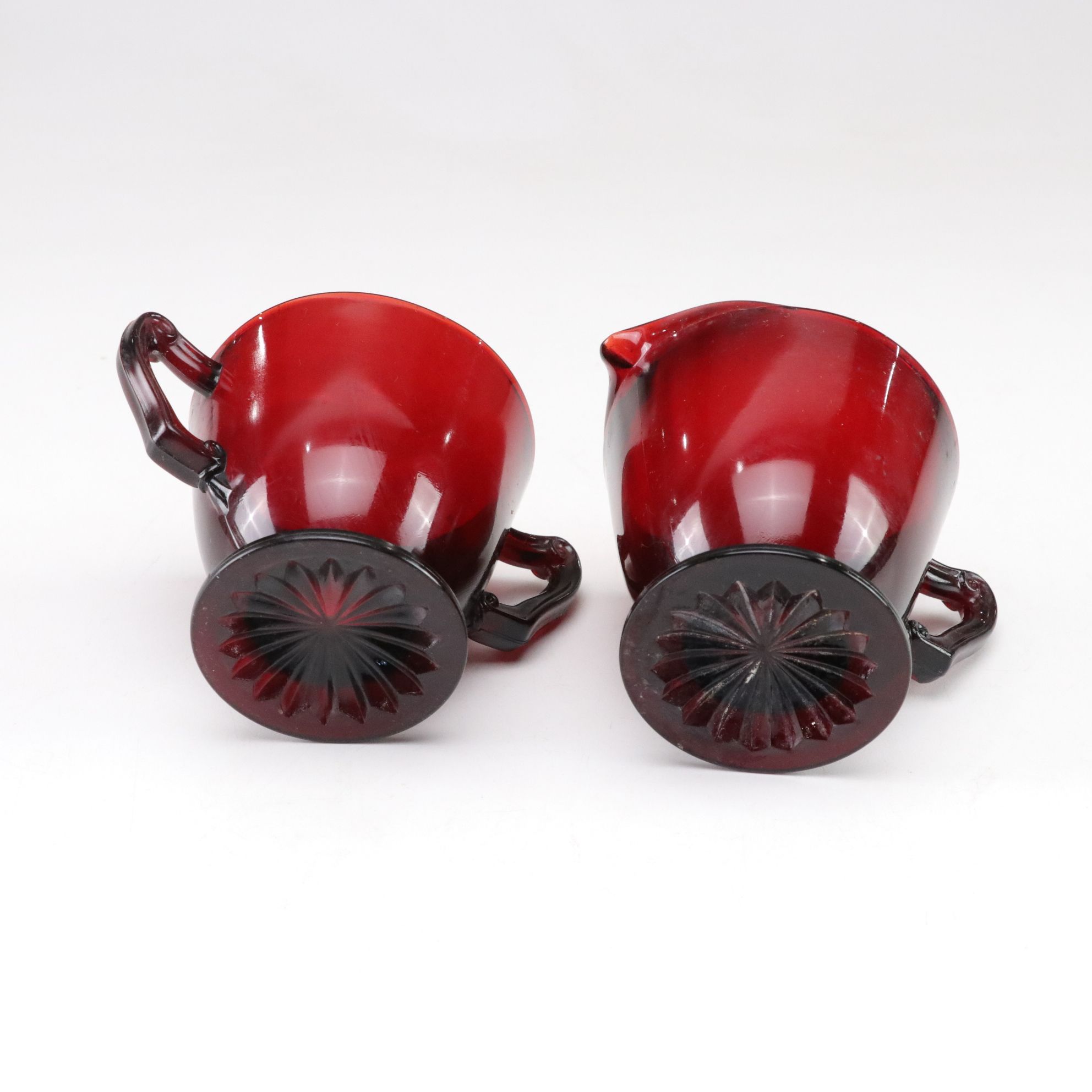 Anchor Hocking "Royal Ruby" Red Glass Dinnerware Set for Four