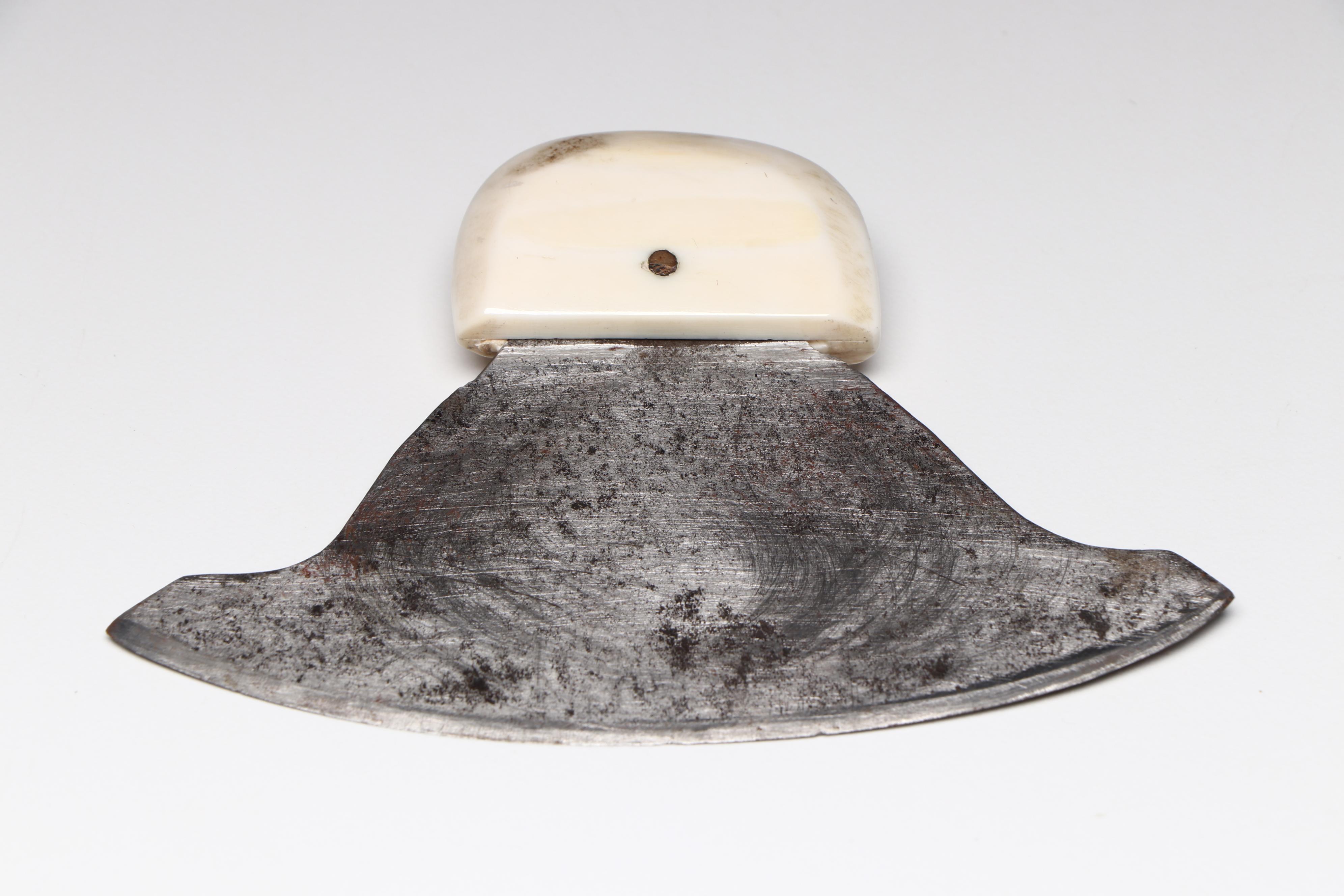 Inuit Bone and Wood Handled Ulu Knives