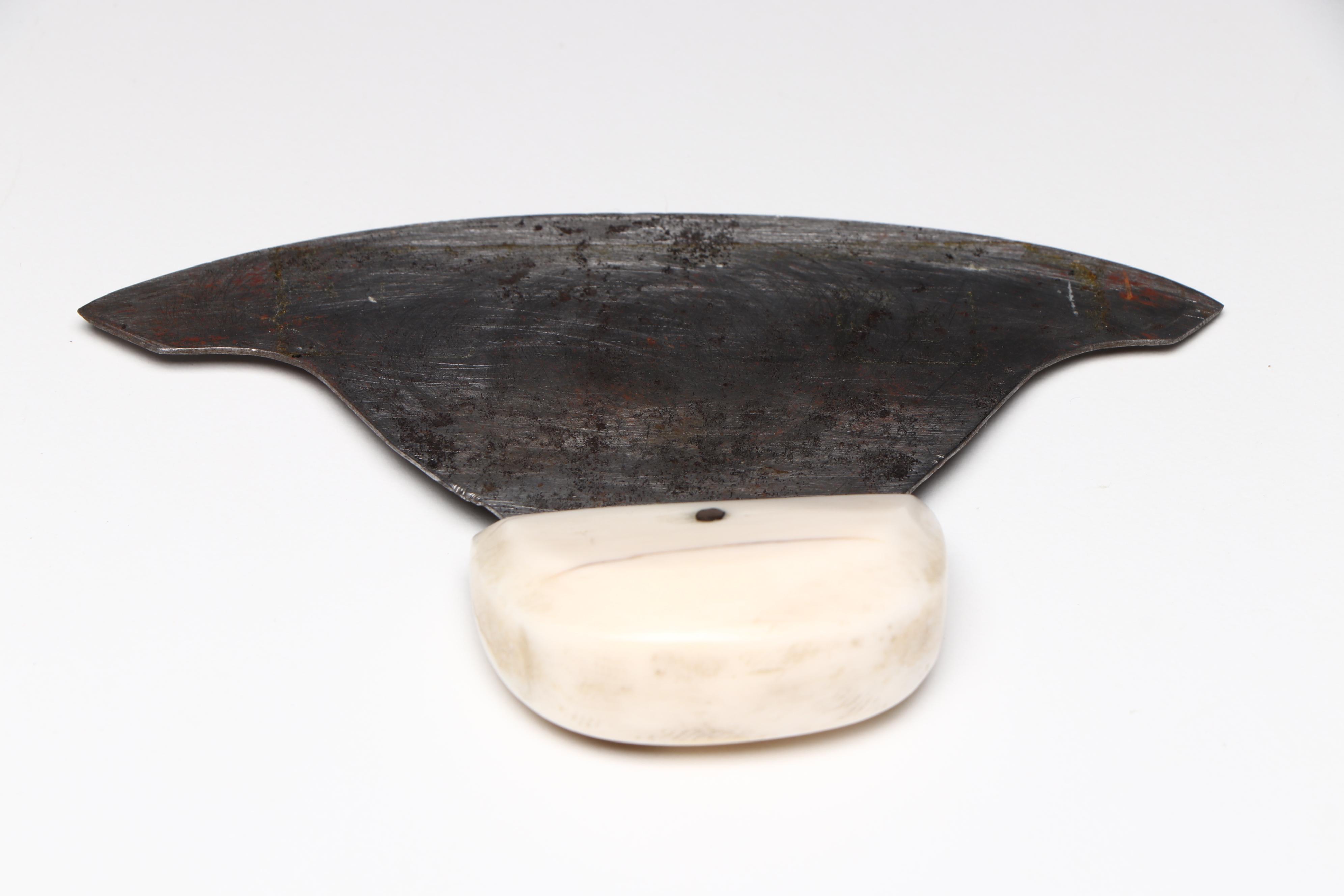 Inuit Bone and Wood Handled Ulu Knives